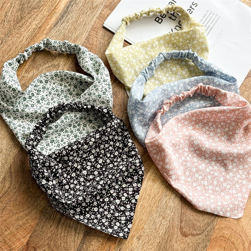 Hair Bandanas Scarf Headband Chiffon Head Kerchief Printed Turban Boho Headbands Hair Bandanas for Women Girls Hair A... - Image 4