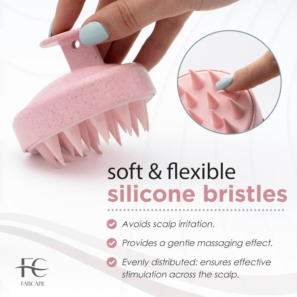 Scrubber and Brush for Dry and Wet . Silicone. Pink - Image 3