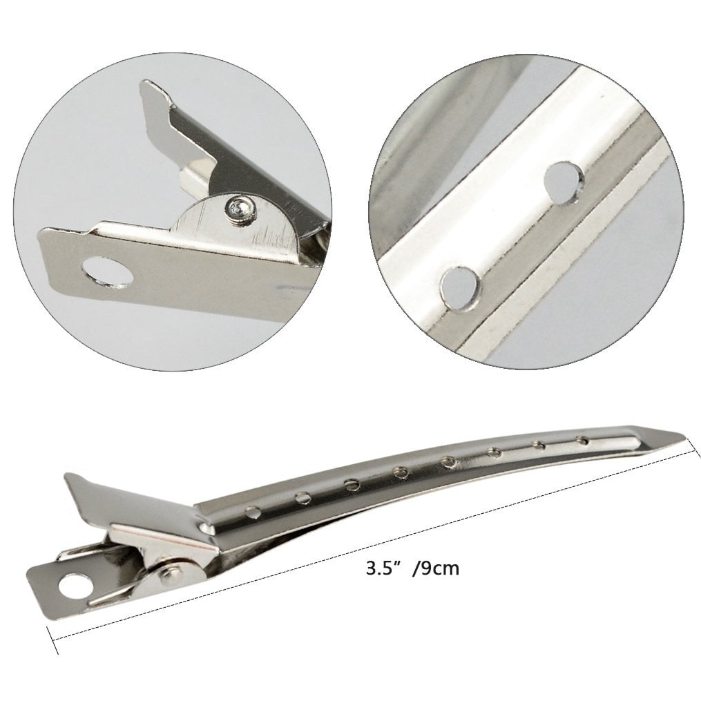 14 Bill Hair Clips 3.5 Inches bill Hair Clips Metal Alligator Curl Clips for Women Styling Sectioning Long Hair Secti... - Image 3