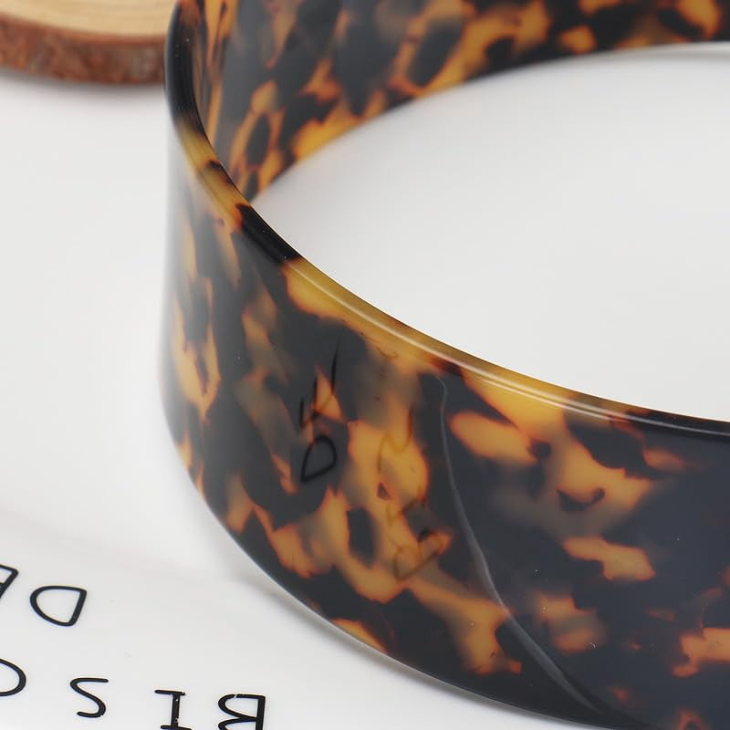 Headband with Teeth for Women, 1.5in No Slip Versatile Wide Acetate Retro Plastic Headbands (Dark ) - Image 6