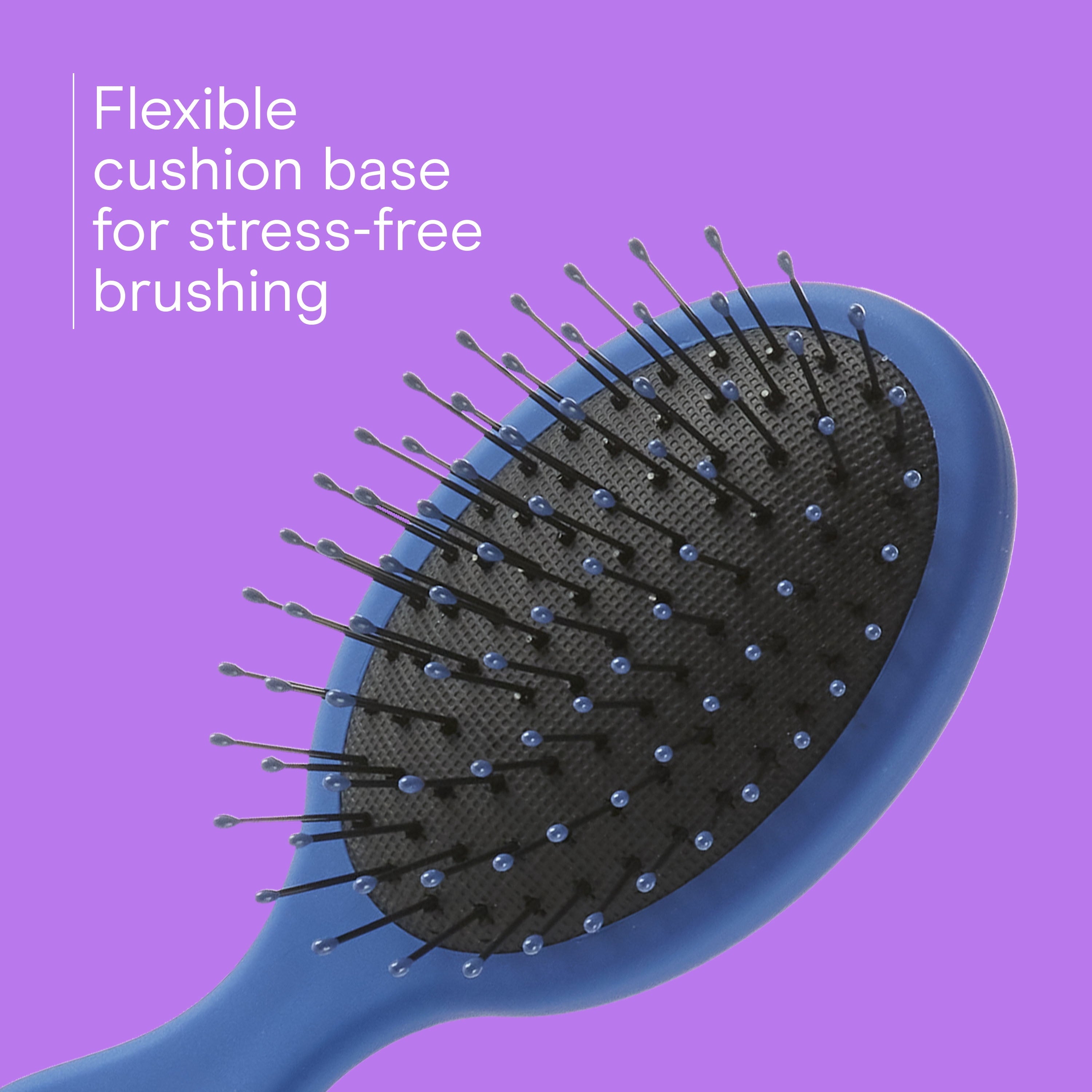 Mini Cushion Hairbrush for Wet or Dry Hair, Colors Vary - Image 3