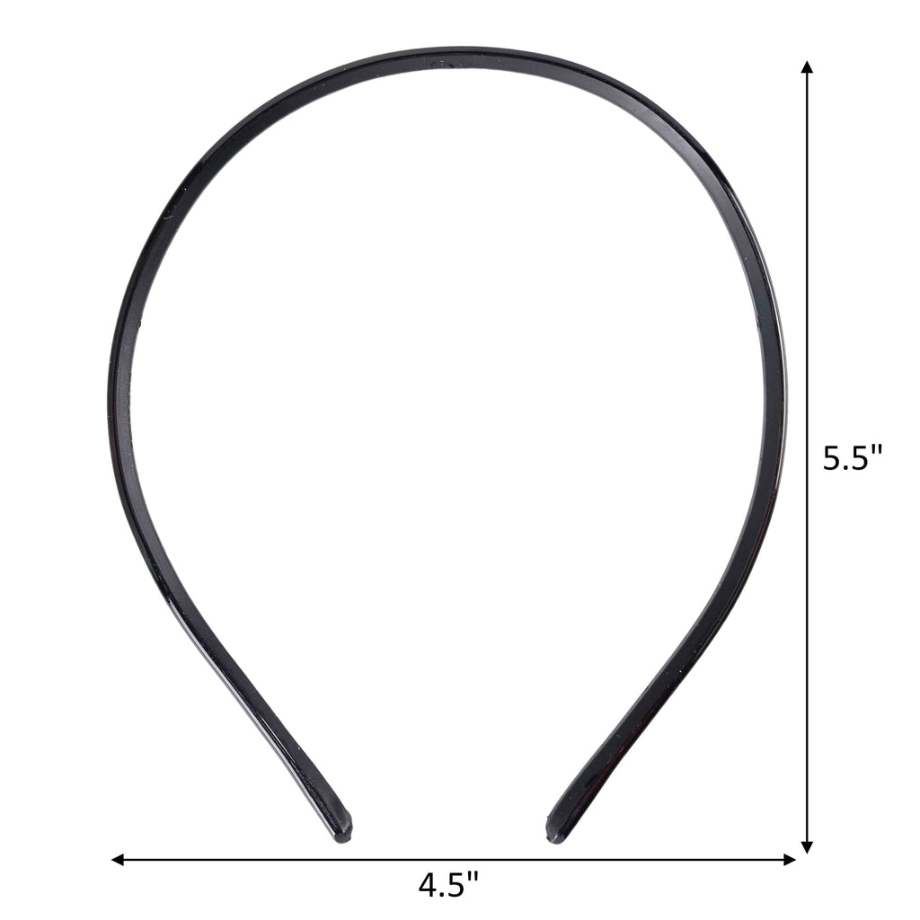 Flexible Skinny Plastic Headbands, Multicolor, 2 Count - Image 3