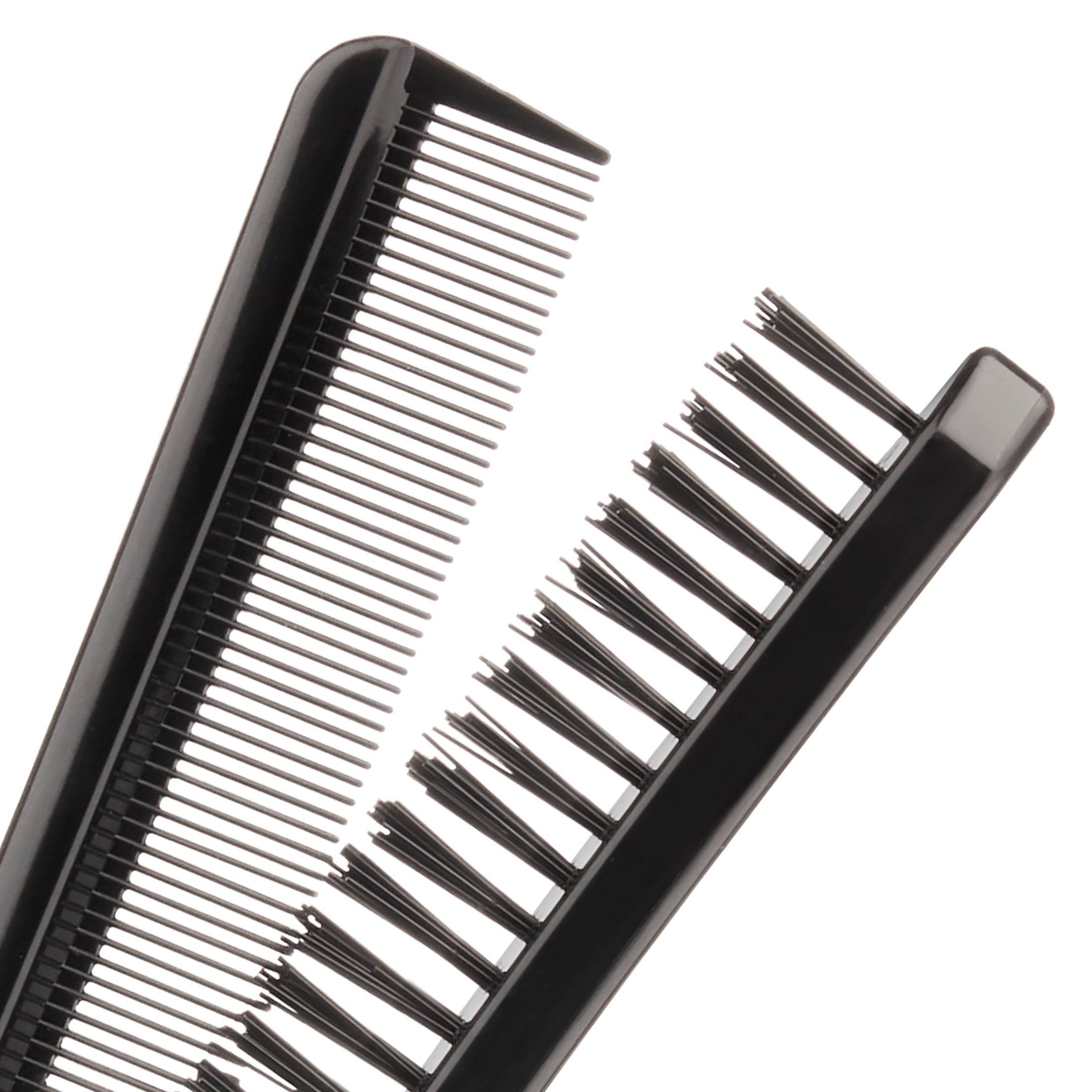 Conair Man 2-in-1 Foldable Detangling Brush and Fine Tooth Comb Compact Styler, Black - Image 3