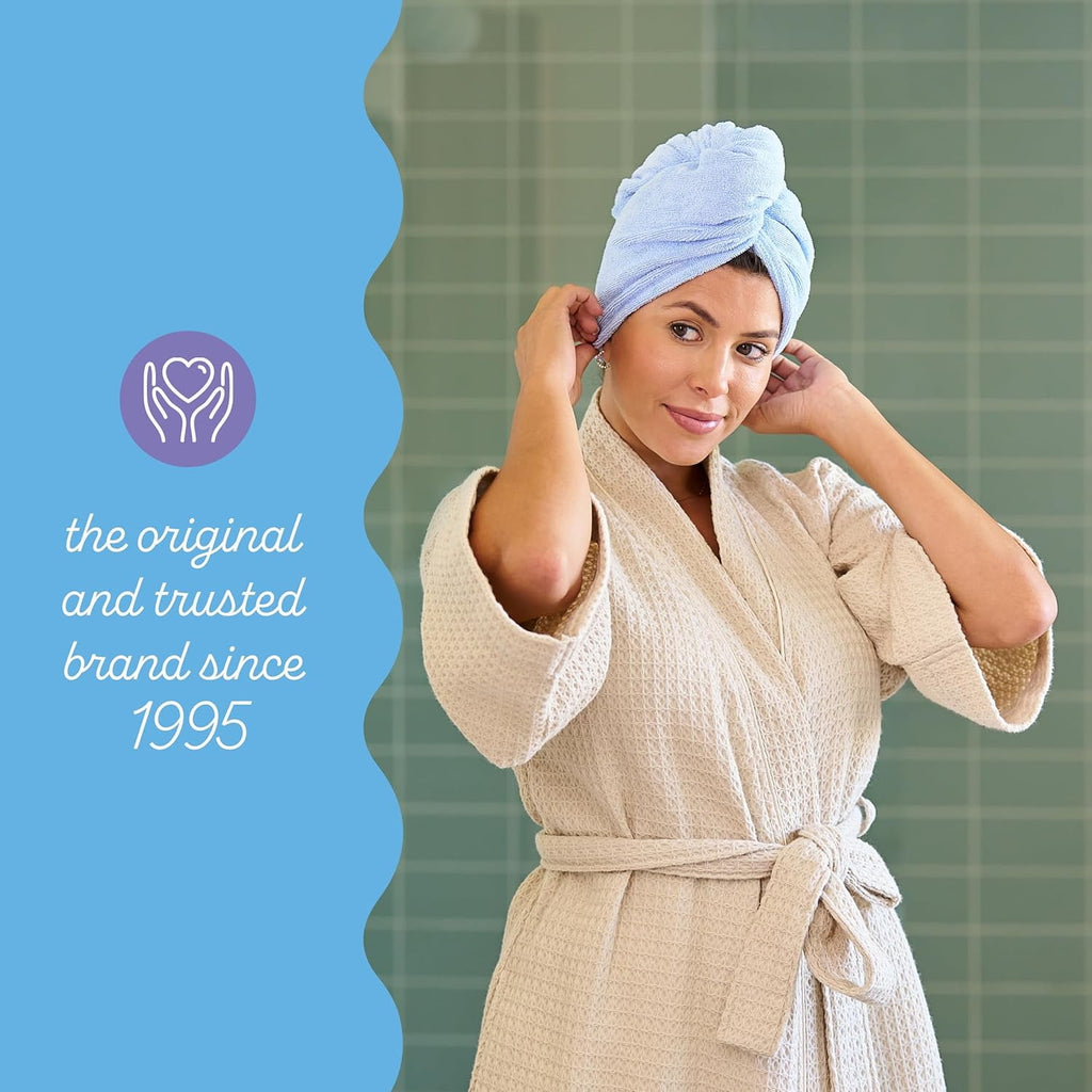 Hair Towel, Kids and Adults, Peacock Blue - Image 3