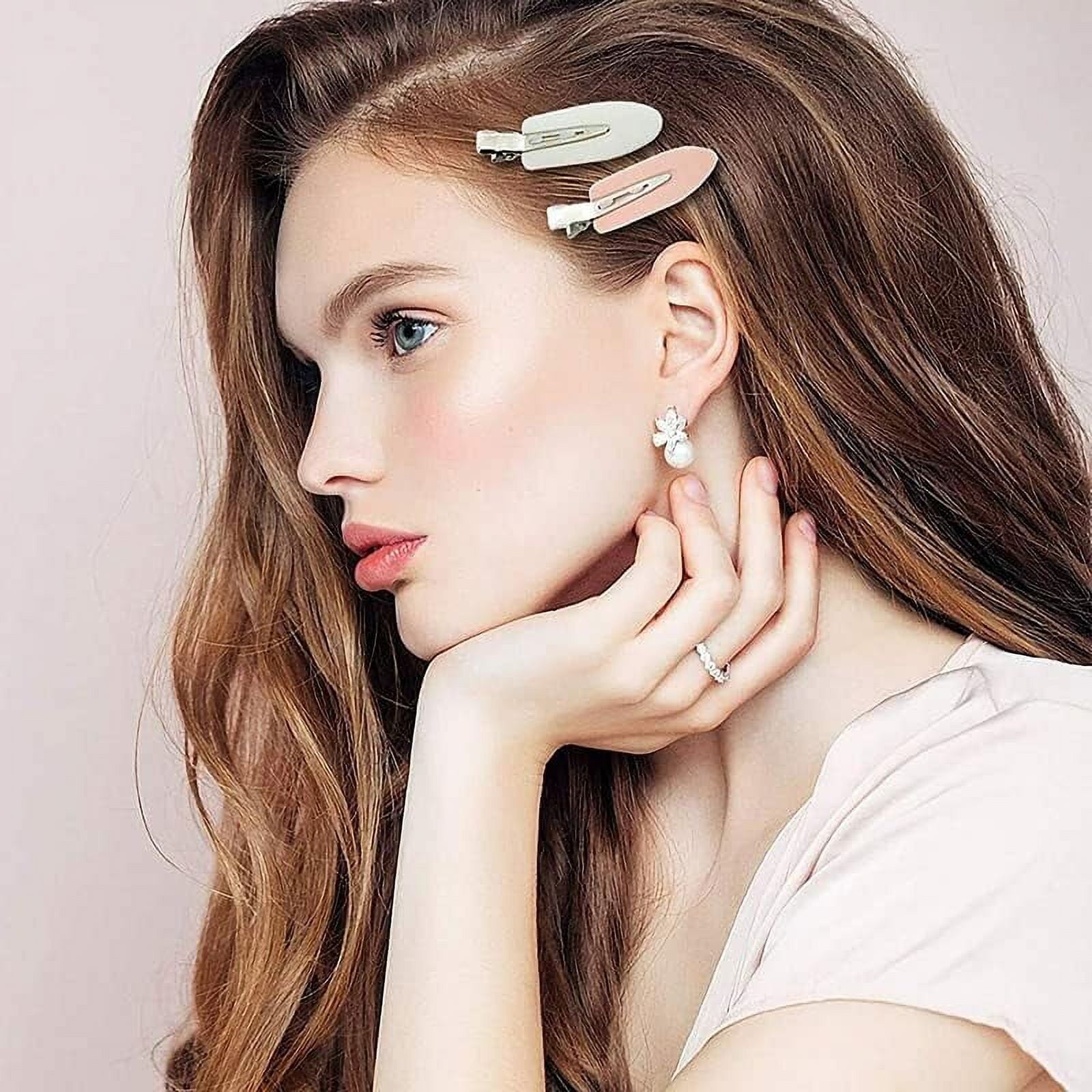 Clips, 24 Pcs, Creaseless Curl Pin Clips, Styling Sectioning style Bangs Waves Makeup Application (Black) - Image 5