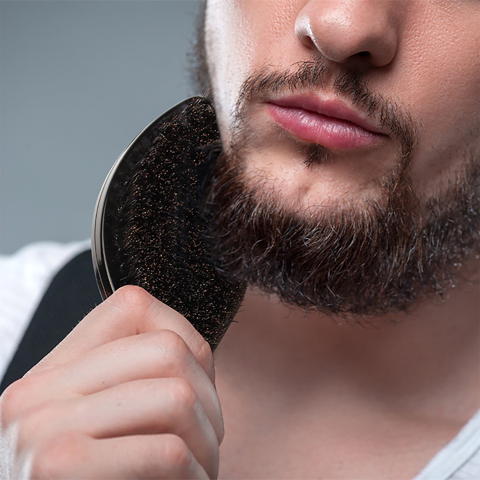TUITOONM Men's Beard Brush Bristle Oil Hair Brush Africans Curling Comb Hair Styling Hair Brush Made With Reinforced Boar And Nylon Bristles - Image 4
