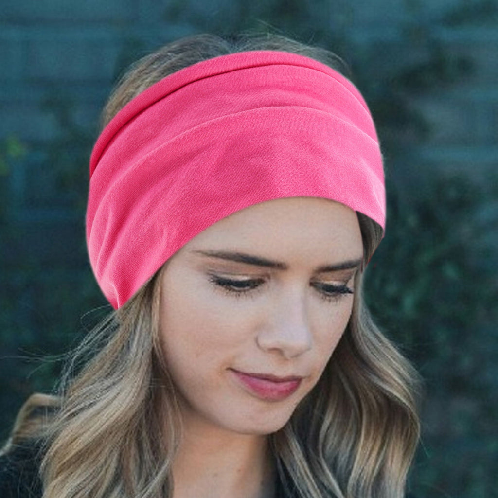 For Women，Soft Simple Headband For Girls And Teens Boho Bandeau Headband Knot Hair Scarf Boho Cotton Non-Slip For Wom... - Image 5