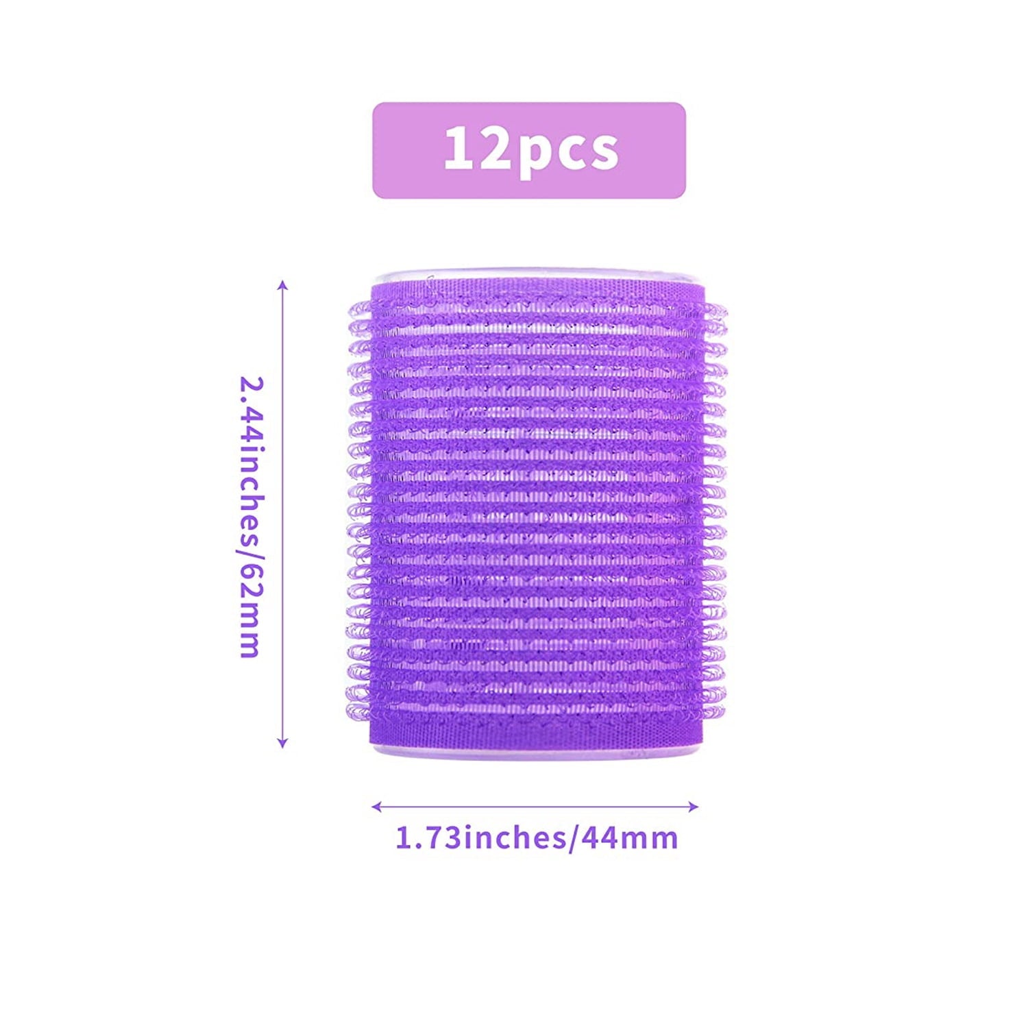 Casewin Plastic Hair Curlers Rollers, 12Pcs Large Big Hair Roller Sets, Self Grip Hair Curlers Rollers for Long Medium Short Thick Fine Thin - Image 4