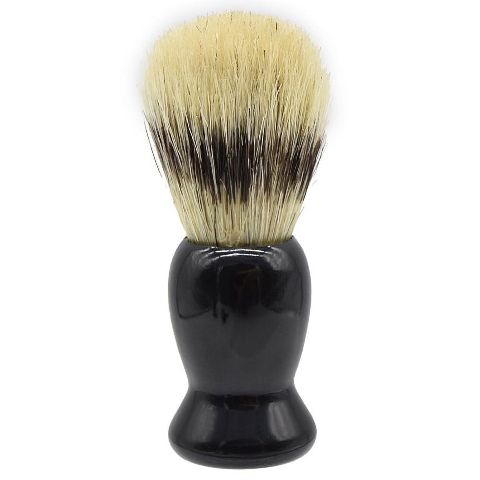 Wood Beard Brush Hairdresser Shaving Tool Men Mustache Comb Kit Shaving Stand Holder Set - Image 6