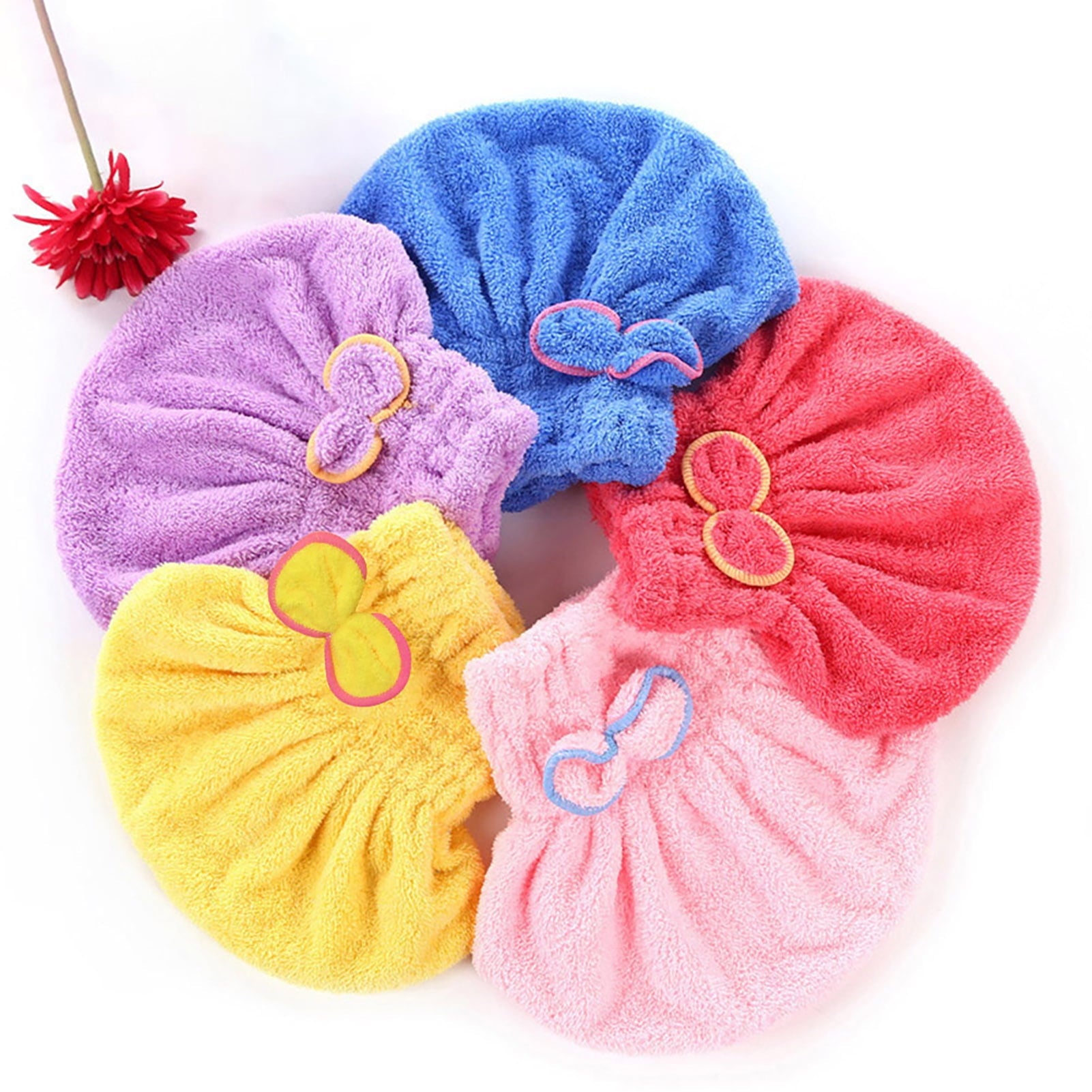 Travelwant Microfiber Hair Drying Caps, Extrame Soft & Ultra Absorbent, Fast Drying Hair Turban Wrap Towels Shower Cap for Girls and Women - Image 5