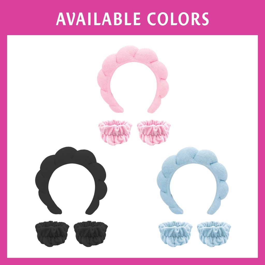 Skintimate Spa Headband & Wristband Set, Color May Vary - Image 5
