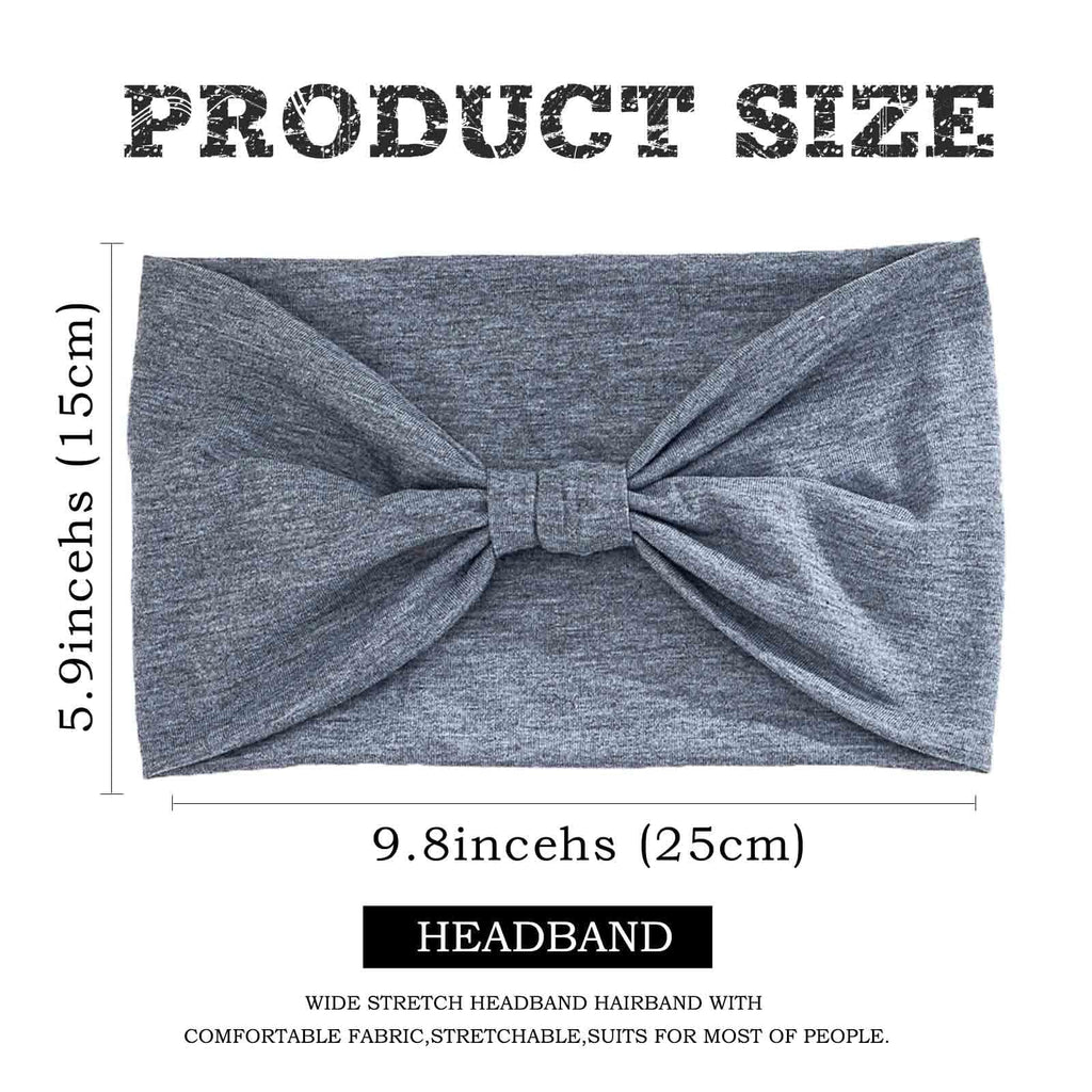 Boho Floral Head Wraps Knotted Printed Turban Hairbands Non Slip Head Bands Elastic Workout Yoga Hair Scarfs Bohemian... - Image 4
