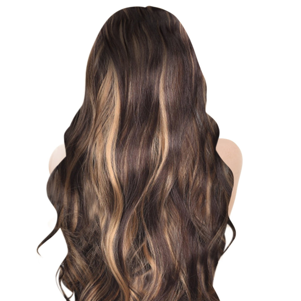 20inch Synthetic Curly Wavy Natural Blonde Thick Clip in Stylish Fasionable Fabulous Piece 6 Pieces for Women, Wigs f... - Image 5