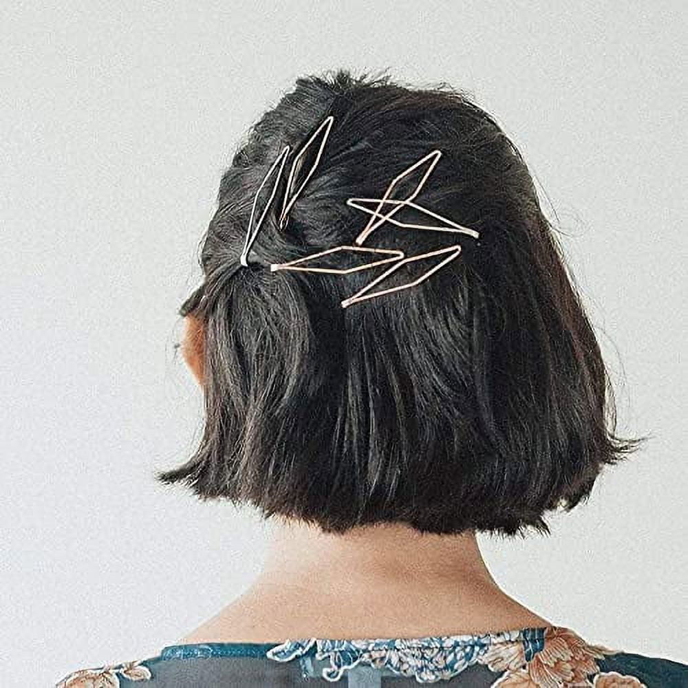 Metal Diamond Pin Adult Bobby Pins, Gold, Rose Gold, Silver, 3 Ct - Image 2