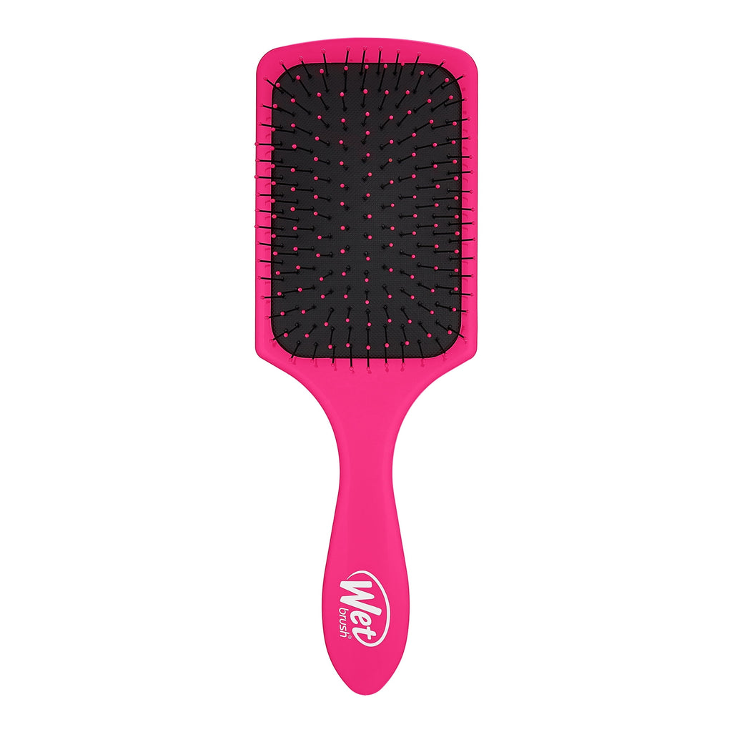 Wet Brush Paddle Hair Detangler, Pink, Soft Bristle Hair Brush for All Hair Types - Image 3