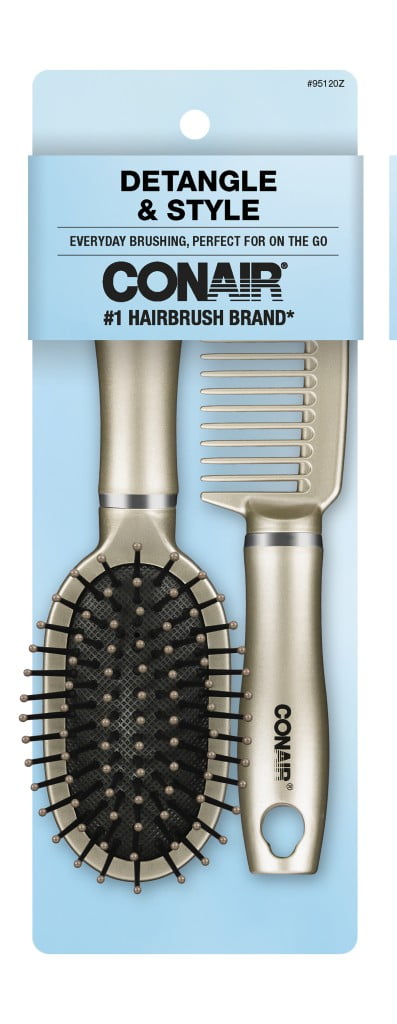 Brush and Comb Set, Travel-Friendly Detangling Duo for All Hair Types - Image 2