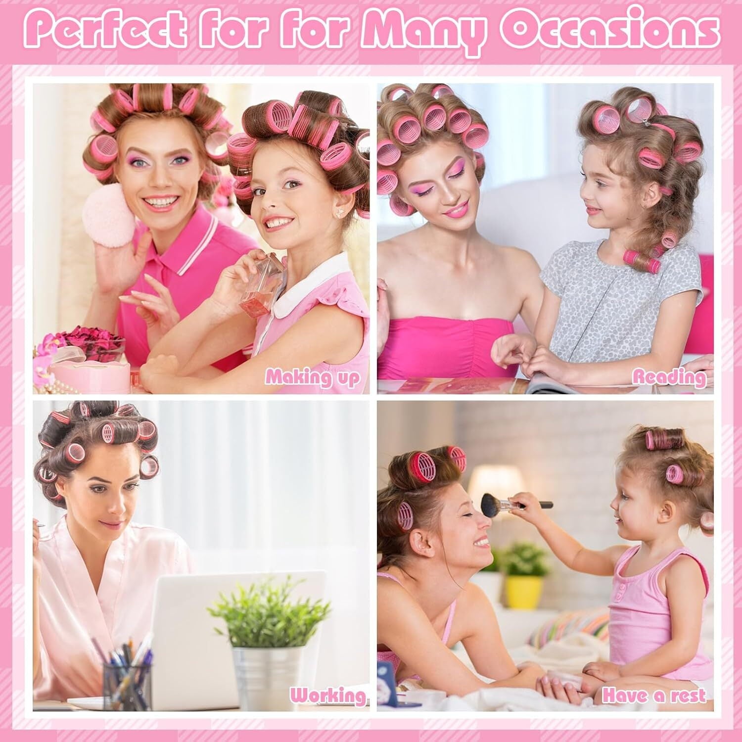 Large Rollers for Hair Volume,6 Pcs Hair Rollers for Women, Rollers Hair Curlers for Long Medium Short Hair, Large Se... - Image 6