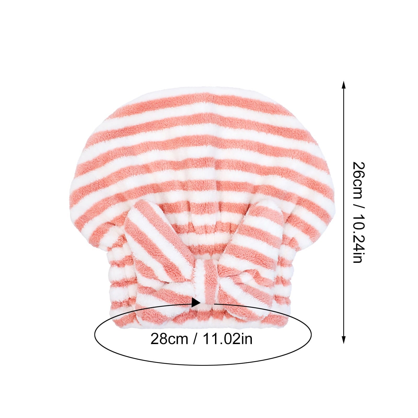 Towel, Microfiber Towels Head wrap with Bow-knot Shower Cap Turban Wrap Bath Cap For Curly Long & Wet gift for women - Image 2