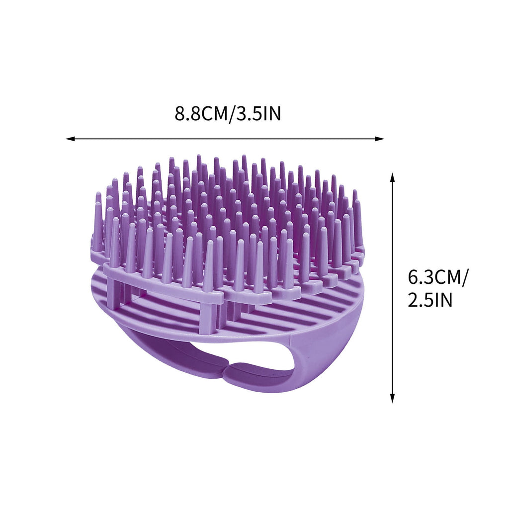 Silicone Scalp Brush Hair Scrubber,Scalp Massager Shampoo Brush,Hair Washing Scalp Exfoliating Brush for Dandruff,Hea... - Image 2