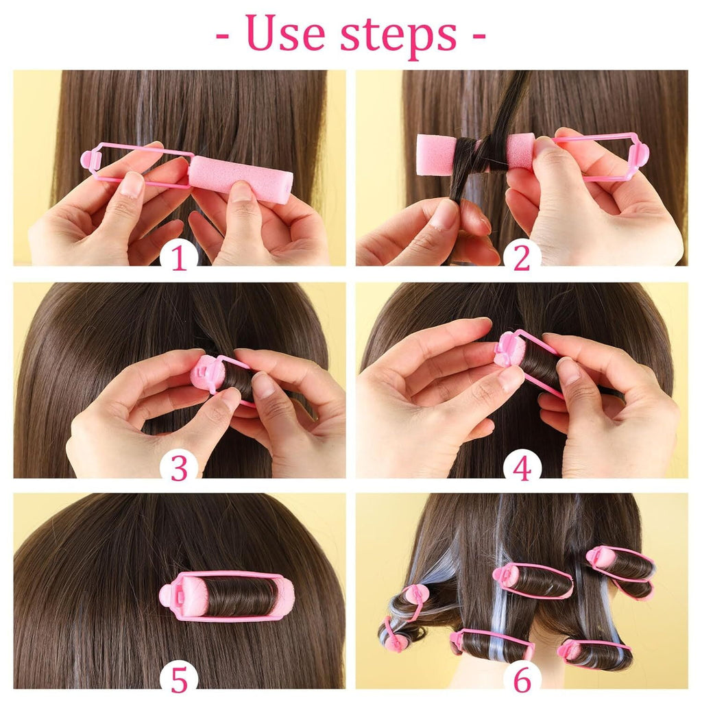 Pieces Sponge Hair Rollers,Small Soft Hair Styling Curlers,Hairdressing Curlers for Women(0.6 x 2.64 inches,Random Co... - Image 3