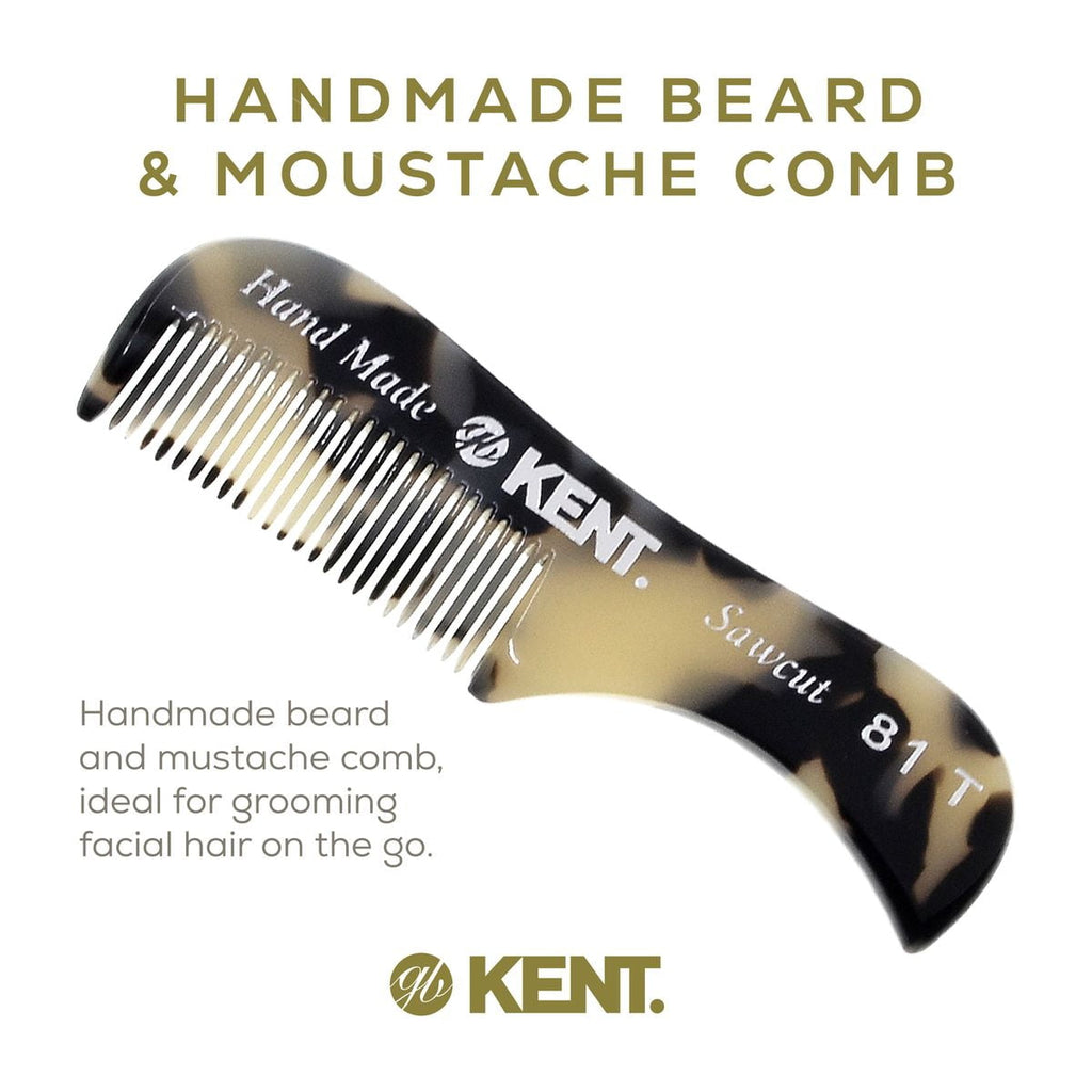 A X-Small Men's Beard Mustache Pocket Comb, Fine Toothed for Facial Hair Grooming and Styling. Hand-Made of Quality C... - Image 4