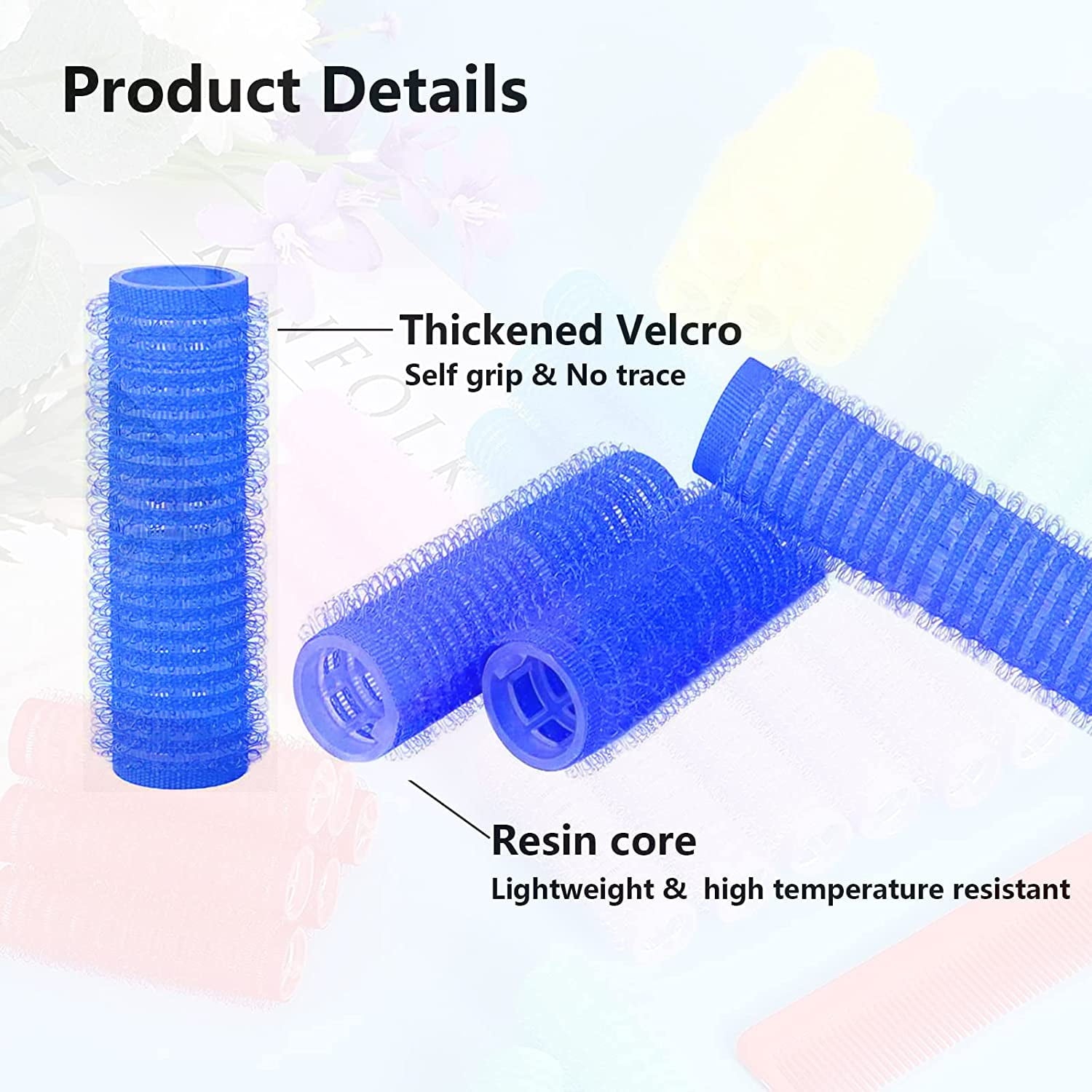 Small Size Hair Roller-Self Grip Hair Curler Mini Sized Hairdressing Tools, Salon Curly Style for Short Hair, Happon Pack of 24 Small 0.6 in - Image 5