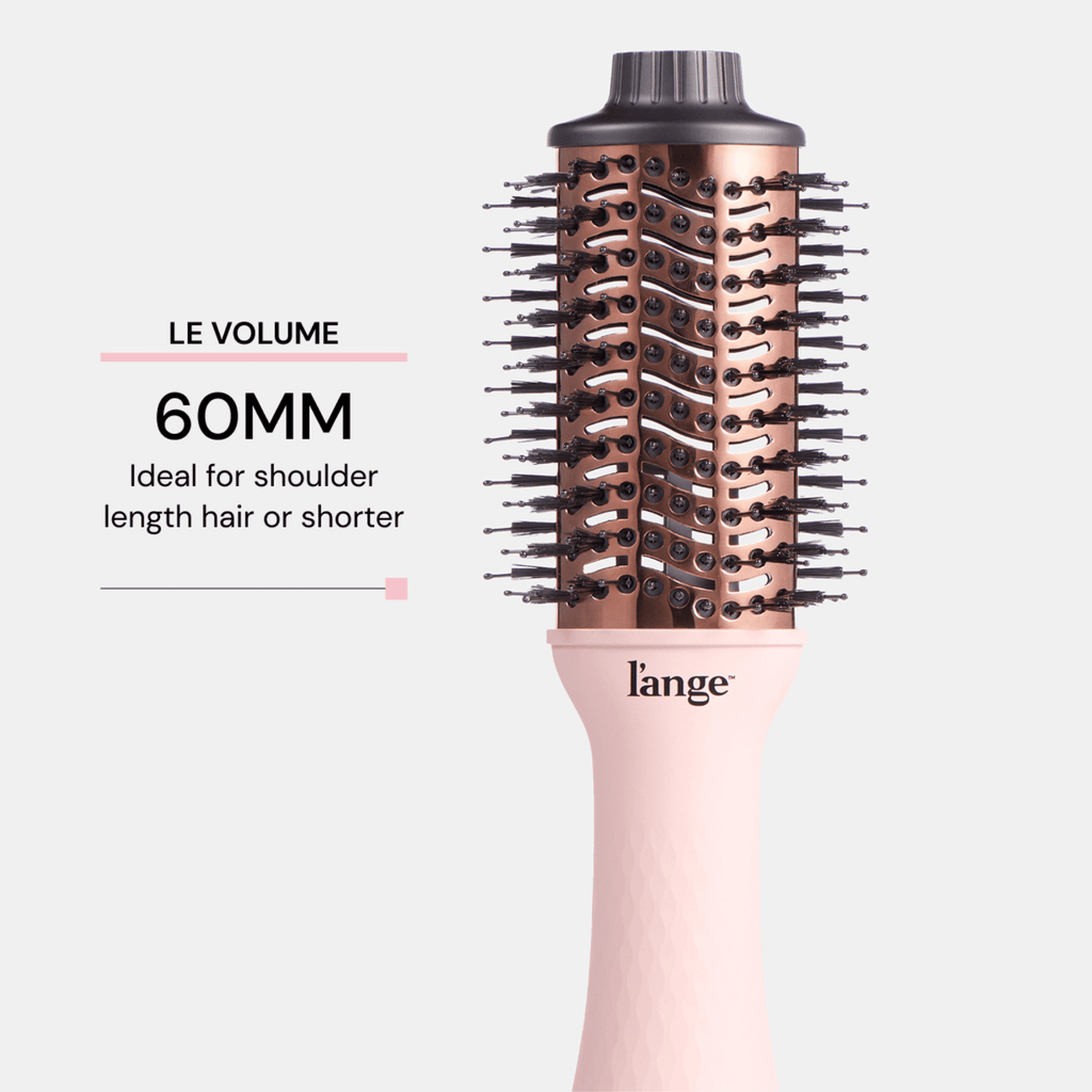 Volume Titanium 2-in-1 Blow Dryer & Volumizer Brush with 60mm Oval Barrel, Blush - Image 3