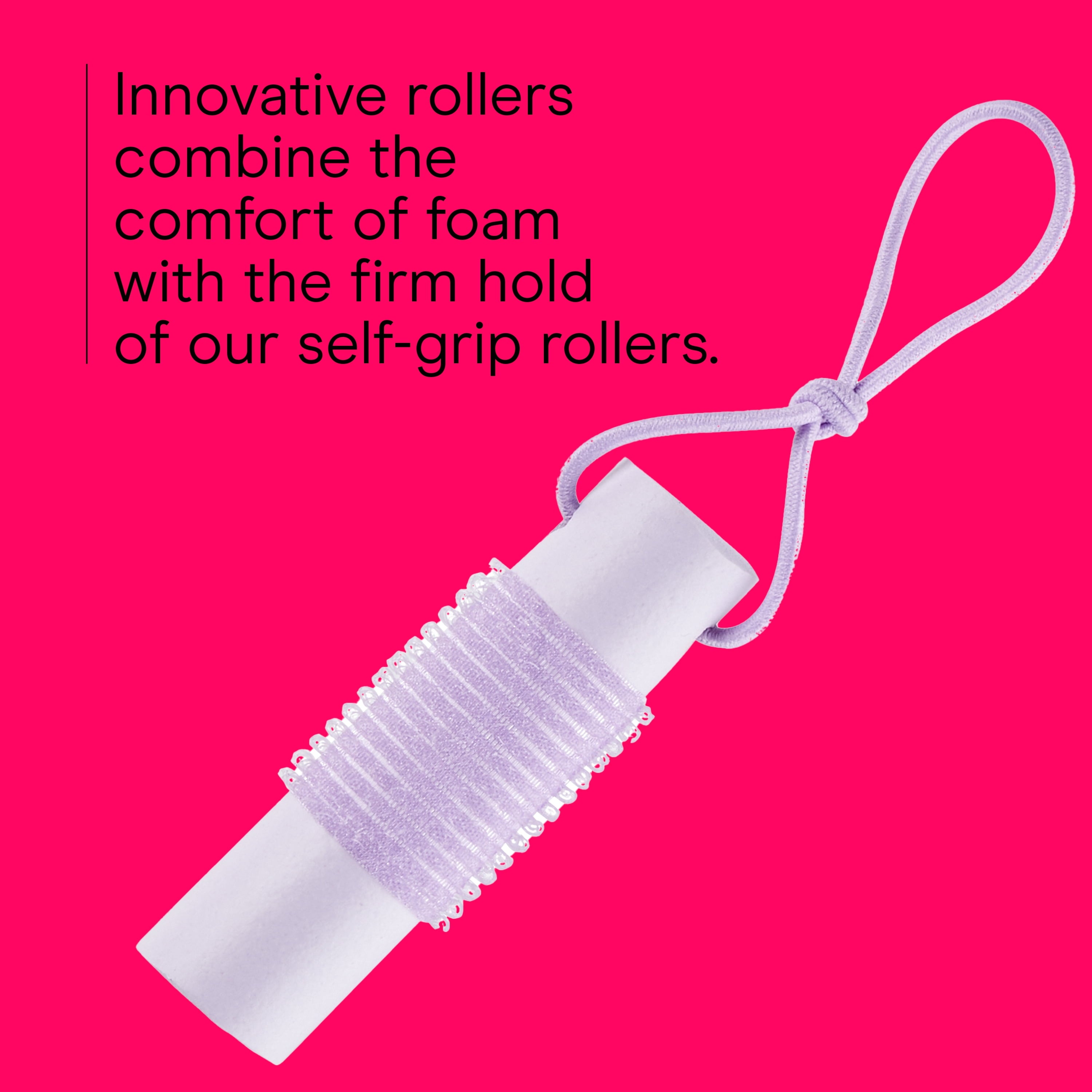 6-Pack Self-Grip Foam Rollers with Loop Closures - Image 3