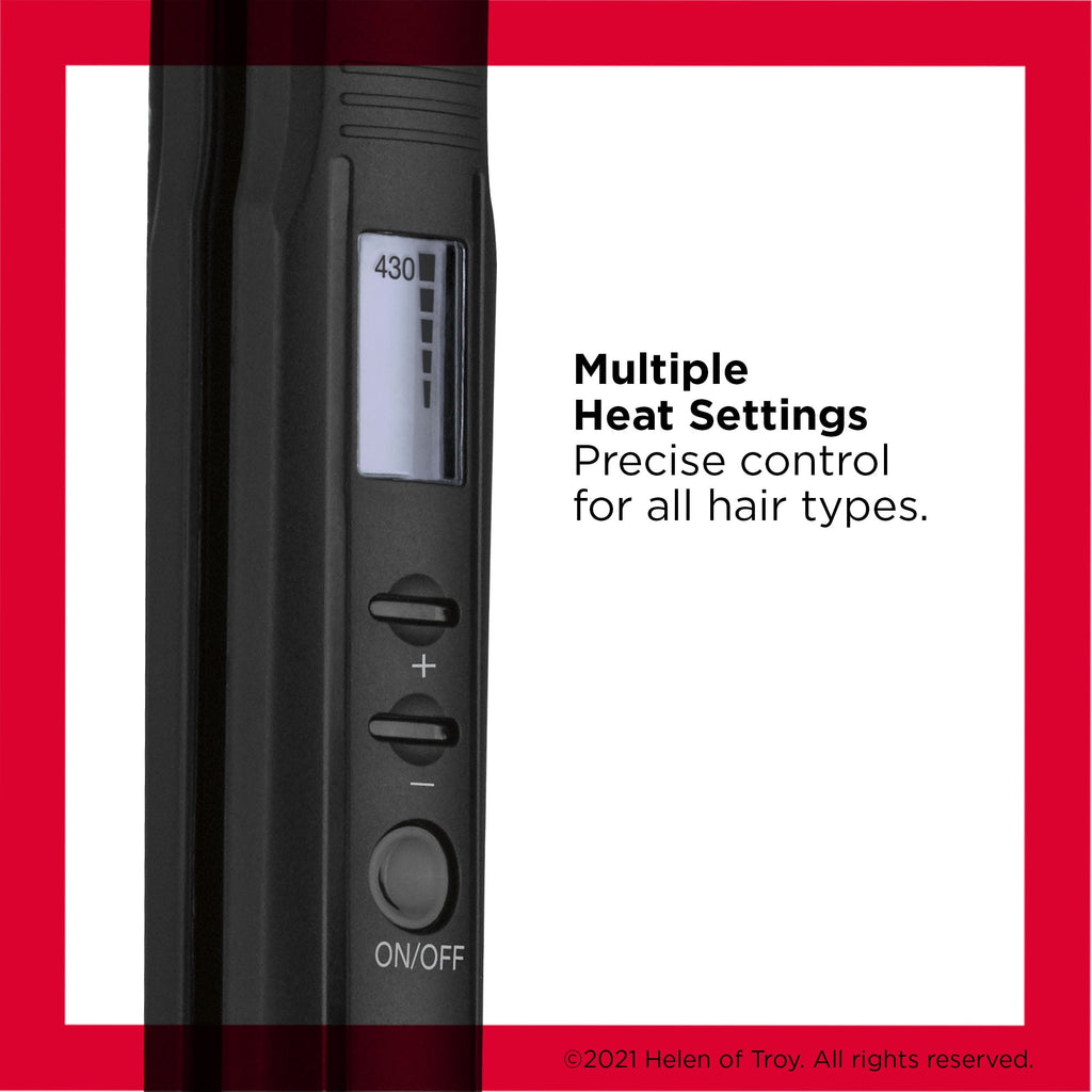 1" Ceramic Digital Flat Iron, Black - Image 3