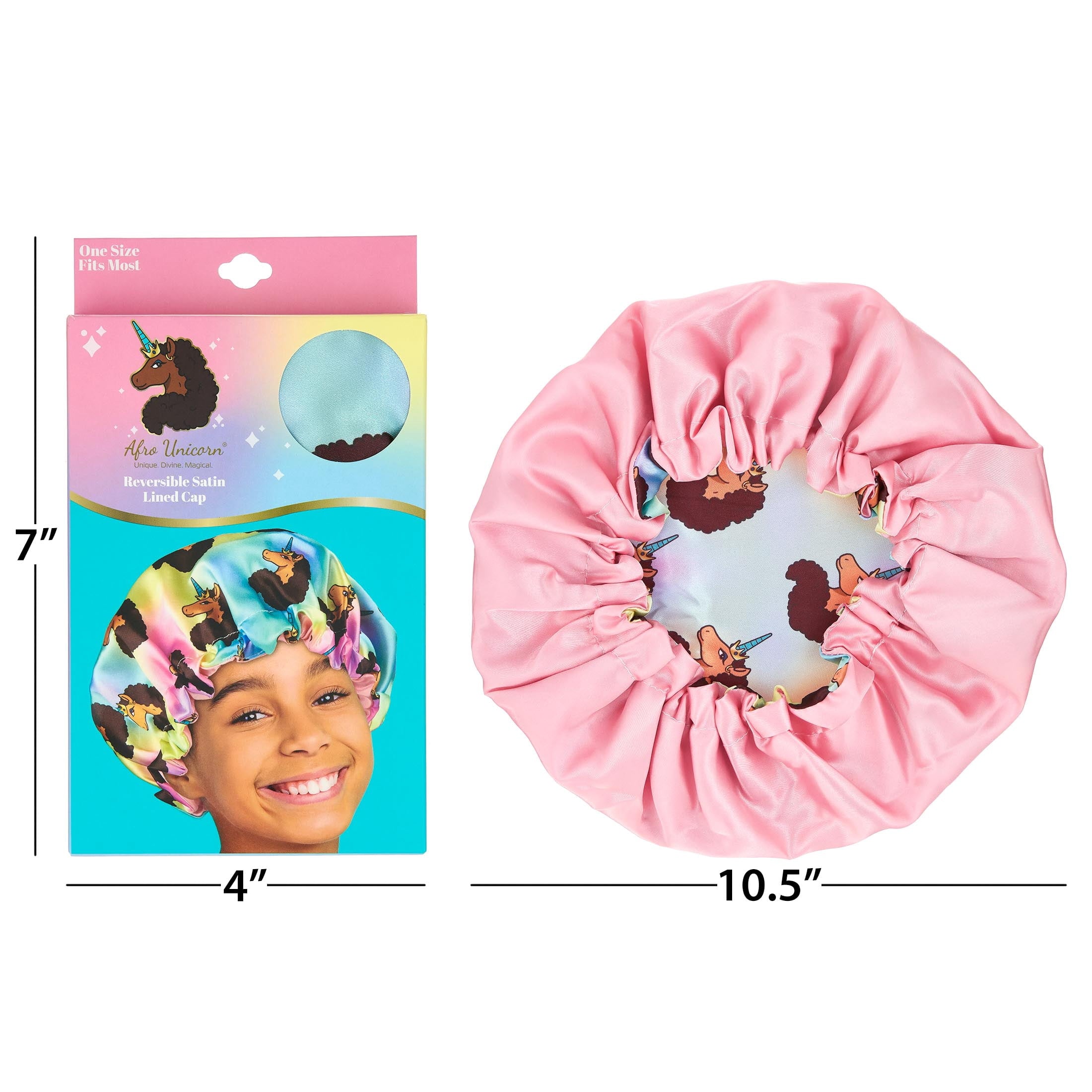 Sleeping Cap - Girls Printed Salon Bet Hat for Kids + Tweens - Image 4