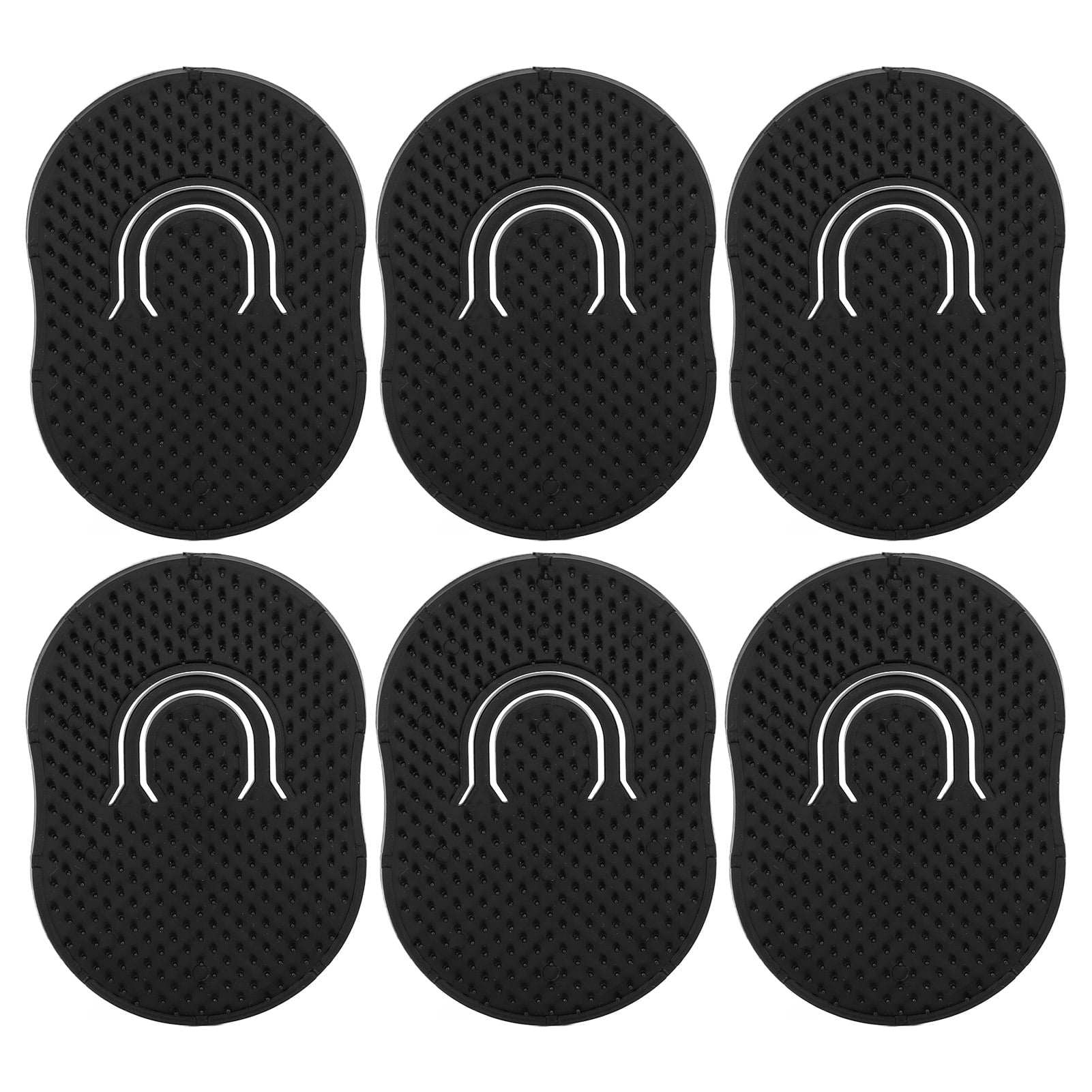 6pcs Palm Combs Portable Lightweight Handheld Massager Hair Brush Comb For Men, Beard Brush, Shampoo Comb - Image 2