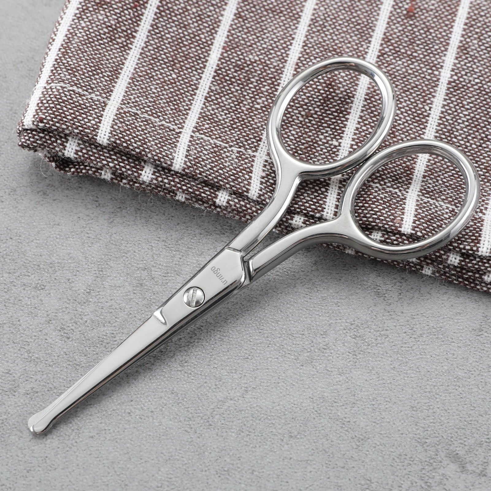 2 Pack Nail Scissors and Nose Hair Scissors, Small Curved Rounded Sharp Beauty Grooming Set - Image 4