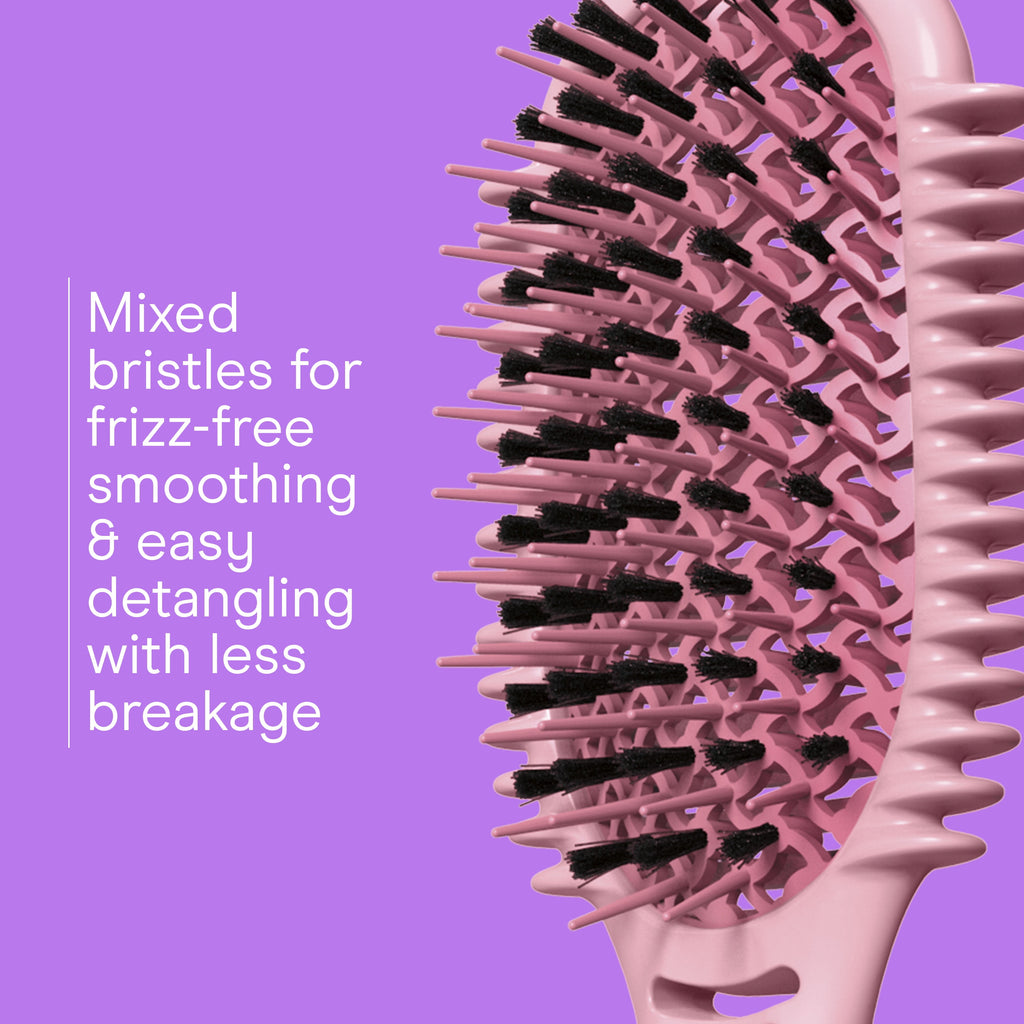 Conair Curl Define Pro Detangler Hair Brush, Pink, Frizz-free Detangling, 1 Count - Image 5