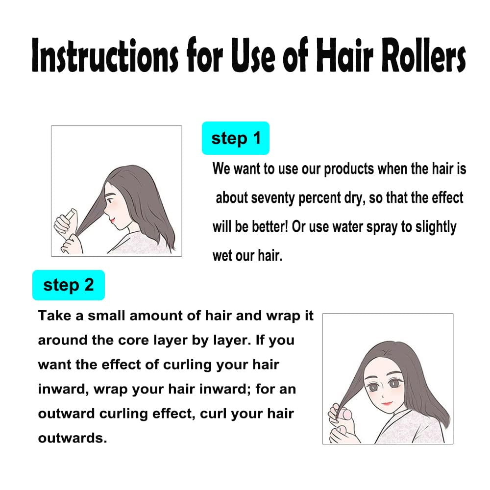 Small Size Hair Roller-Self Grip Hair Curler Mini Sized Hairdressing Tools, Salon Curly Style for Short Hair, Happon Pack of 24 Small 0.6 in - Image 4