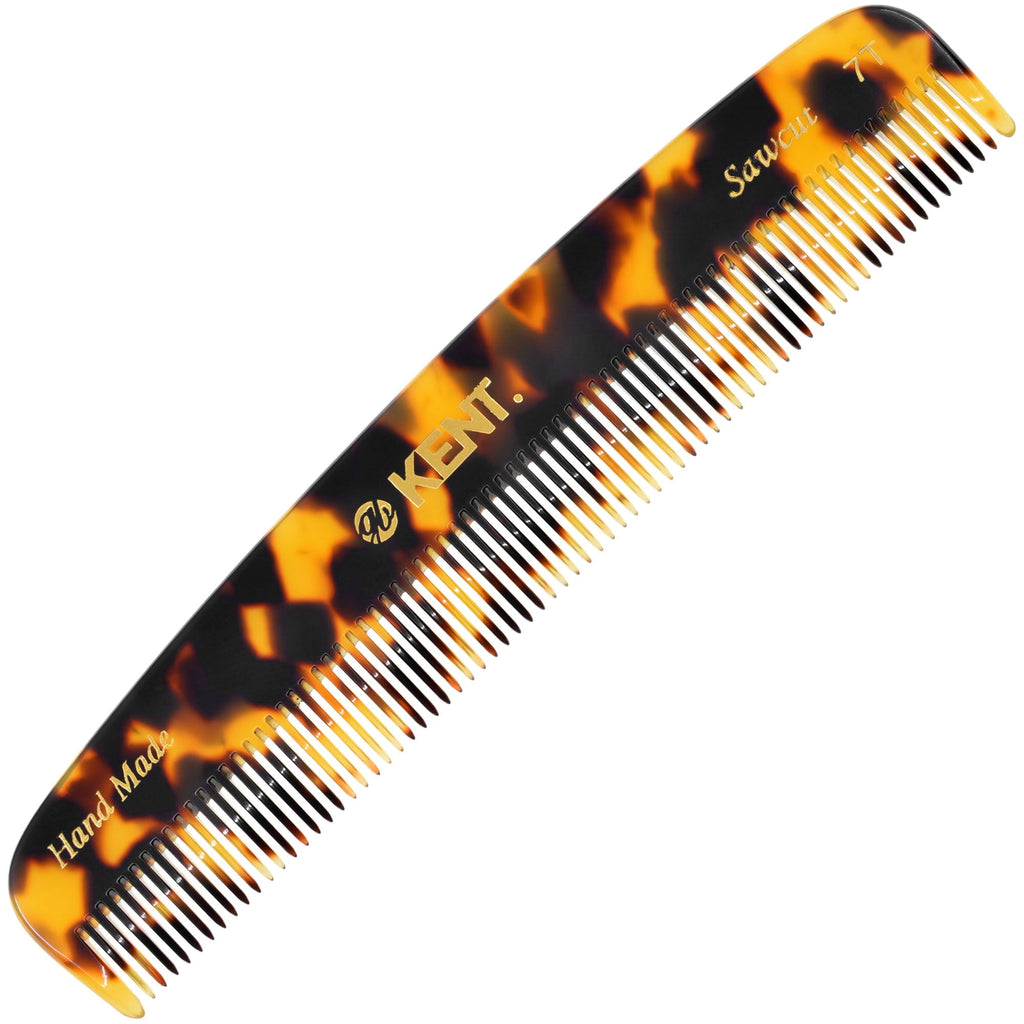 Kent 7T Handmade All Fine Tooth Pocket Comb for Men, Hair Comb Straightener for Everyday Grooming Styling Hair, Mustache and Beard, Use Dry - Image 2
