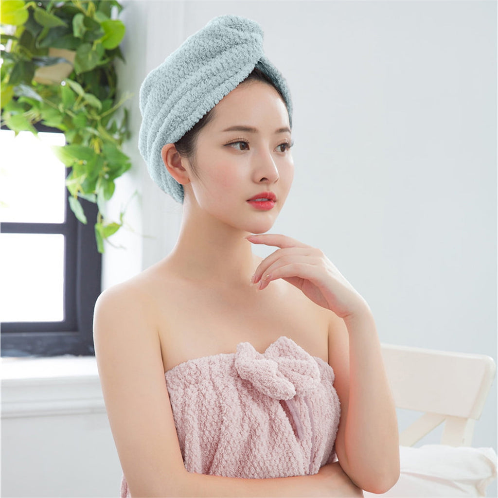 Towel Wrap – Quick Dry Turban for Wet, Curly, Thick Women's Long – Absorbent and Gentle Styling - Image 4