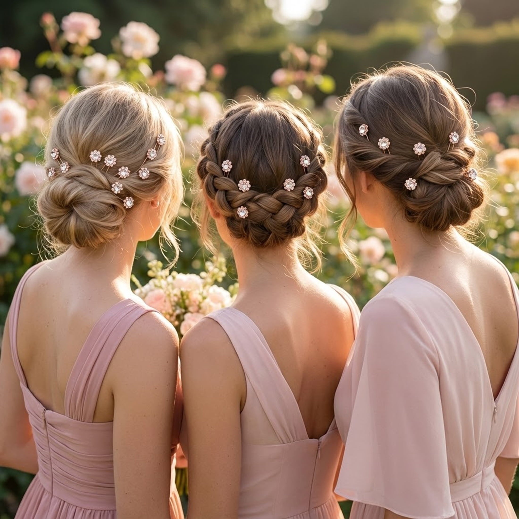 Miallo Rose Gold Bobby Pins 24pcs, Cute Hair Clips for Thick Hair, Trendy Metallic Hair Accessories Gift for Girls & Women - Image 6
