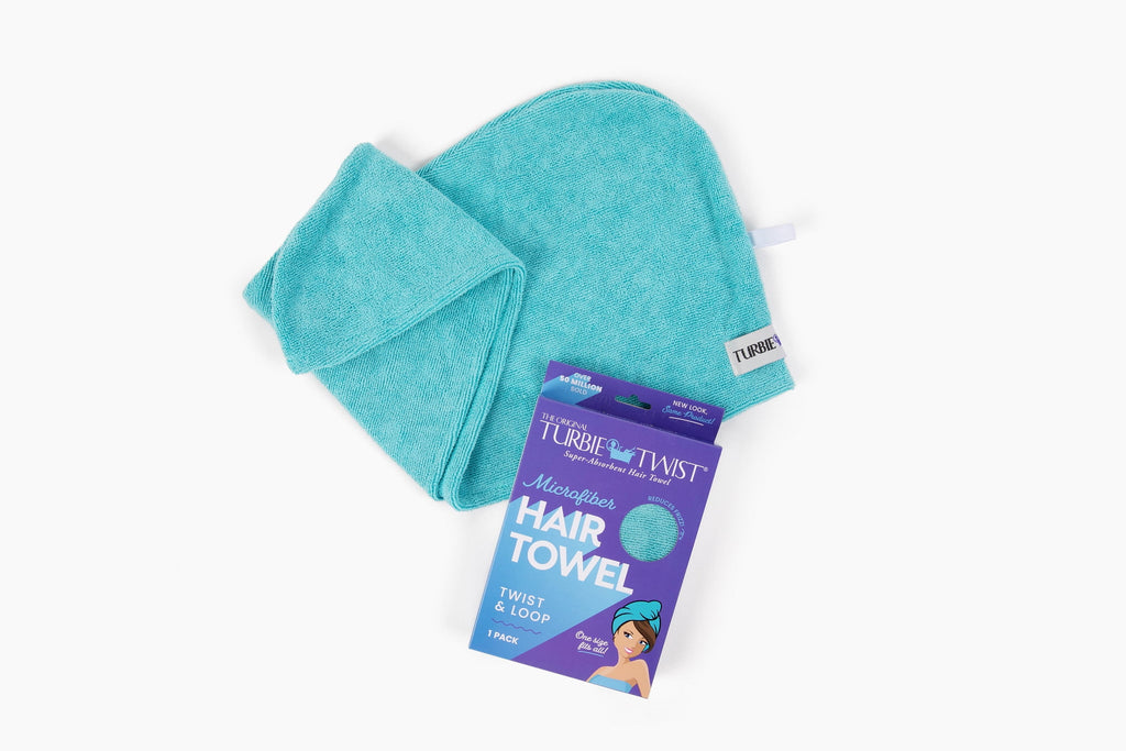 Hair Towel, Kids and Adults, Peacock Blue - Image 6
