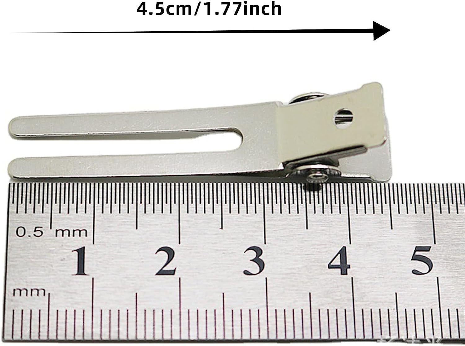 20 Pack Hairdressing Double Prong Curl Clips, 1.8'' Duck Billed Hair Clips, Metal Clips Hair Pins, Curl Setting Hair Clips for Women Styling - Image 2