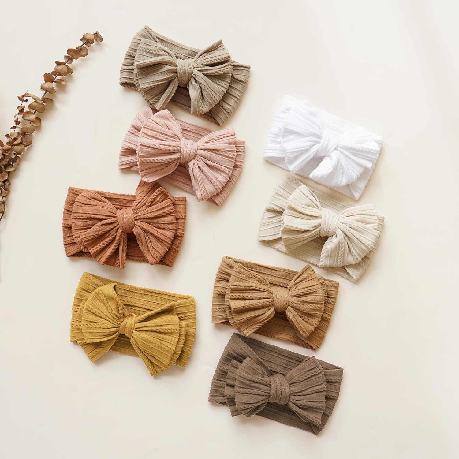12pcs Baby Nylon Headbands Hair Bow Elastics Hairbands Hair Accessories for Baby Girls Newborn Infant Toddlers Kid - Image 4