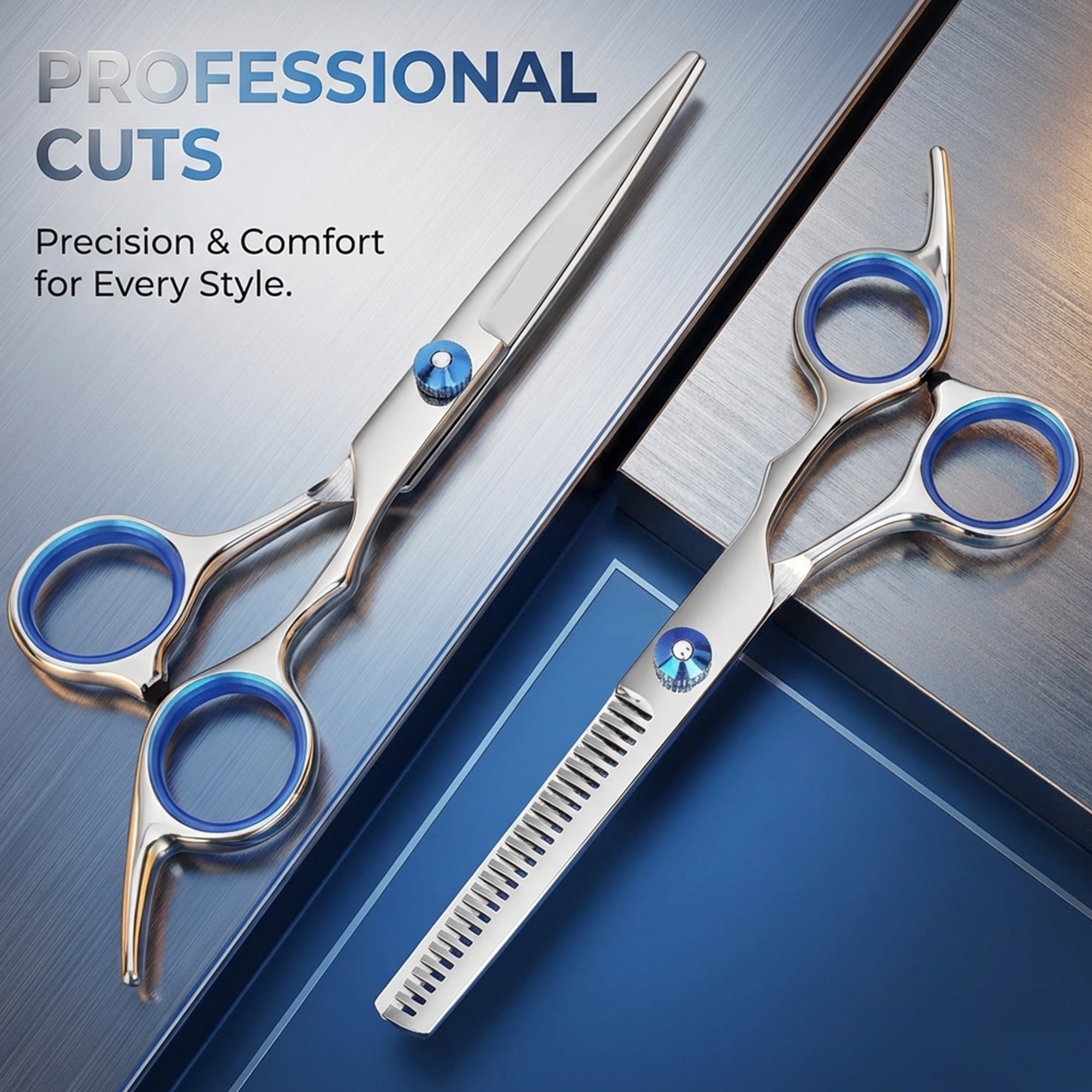 Shears,Professional Tools,Stainless Steel Kit ,Ergonomic dressing Scissors 2pcs for dressing,Salon And Home - Image 3
