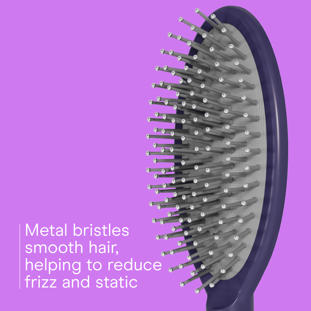 Finish Metal Bristle Cushion Hair Brush, All Hair Types, 1 Count - Image 3