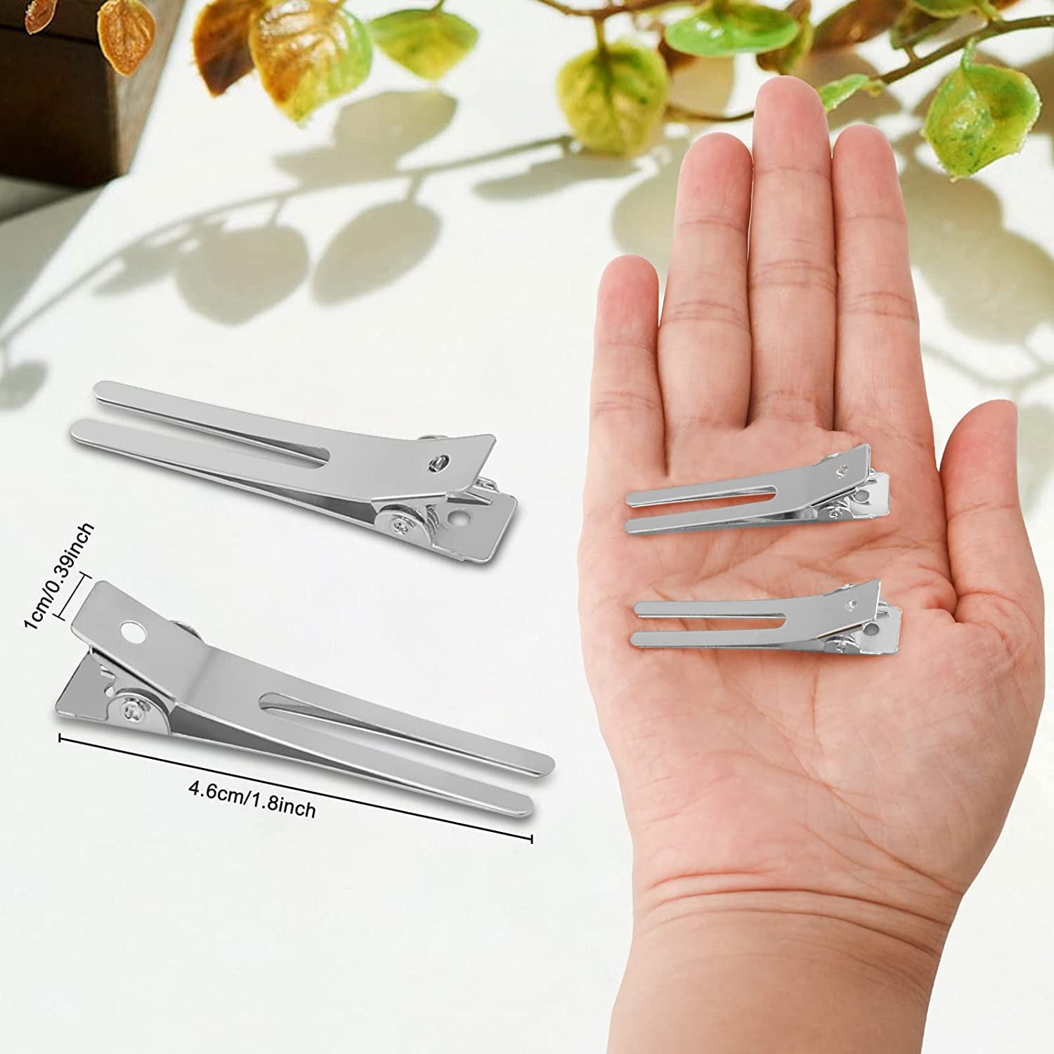 Clips for Hair 50 Pack, 1.8"Metal Duck Billed Hair Clips for Styling Sectioning, Hairdressing Styling Hair Clips, Pin... - Image 3