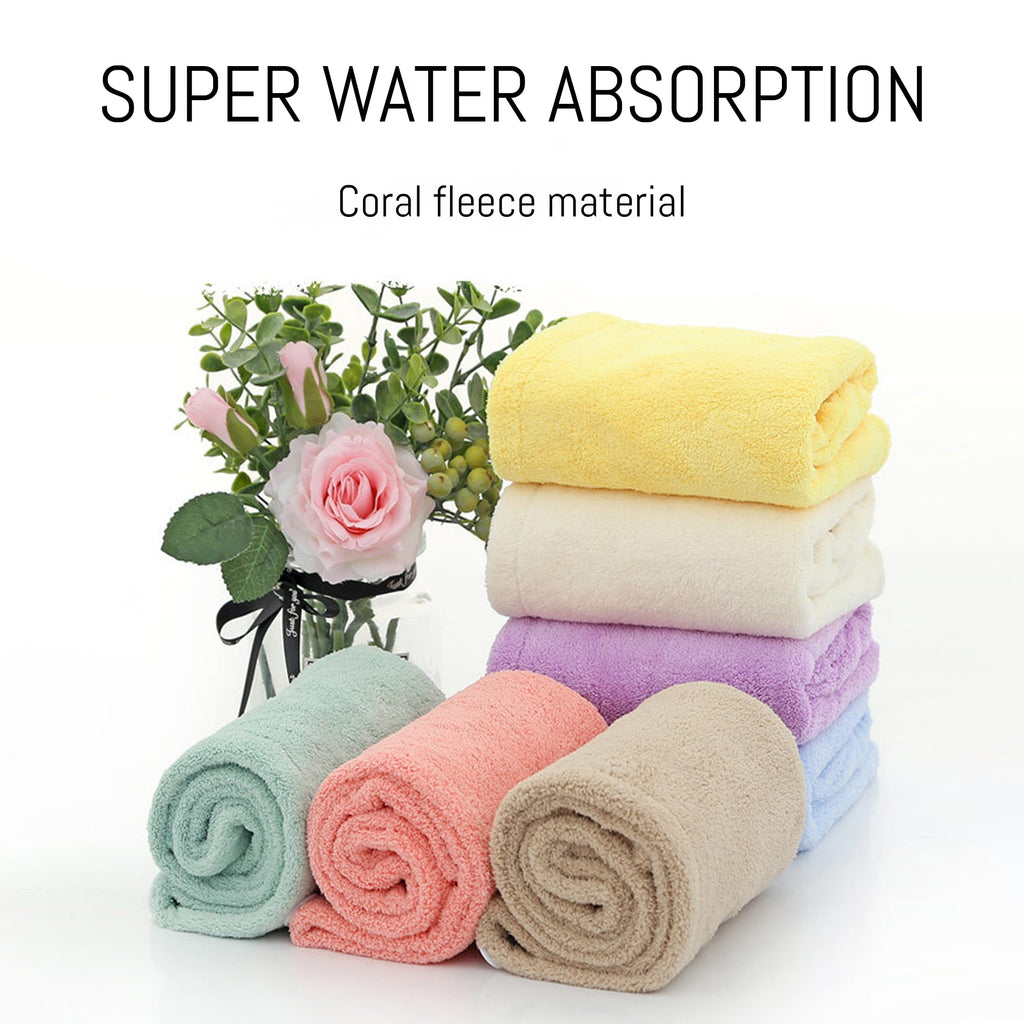 3 Pack Microfiber Hair Towel Wraps for Women, Quick Dry Anti-Frizz Hair Turban with Button, Ultra Absorbent Large Hea... - Image 4