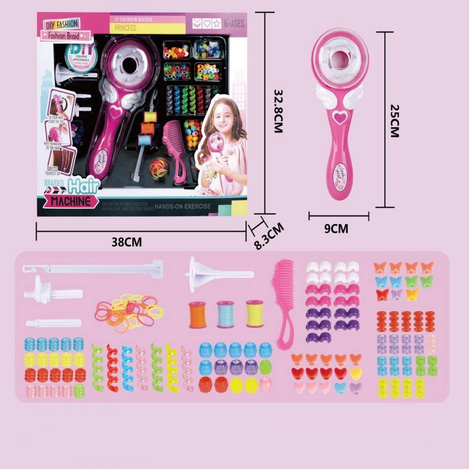 Kids Automatic Hair Braider Machine Tool For Creating Versatile Fashion Hairstyles In Five Easy To Use For Children - Image 2
