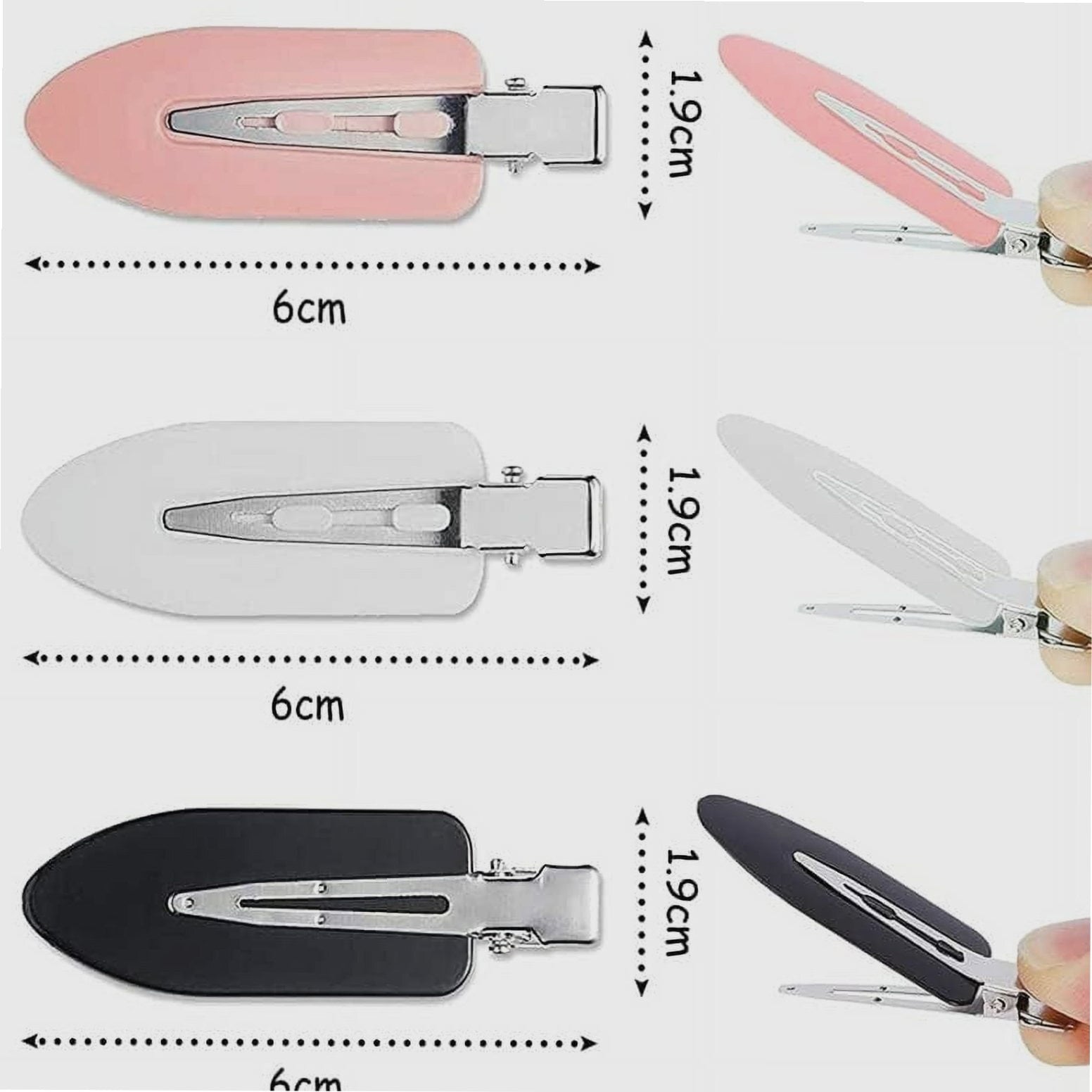 24 Pcs No Bend Hair Clips, No Crease Curl Pin Clips Creaseless Hair Clips, for Styling Sectioning Hairstyle Bangs Wav... - Image 4