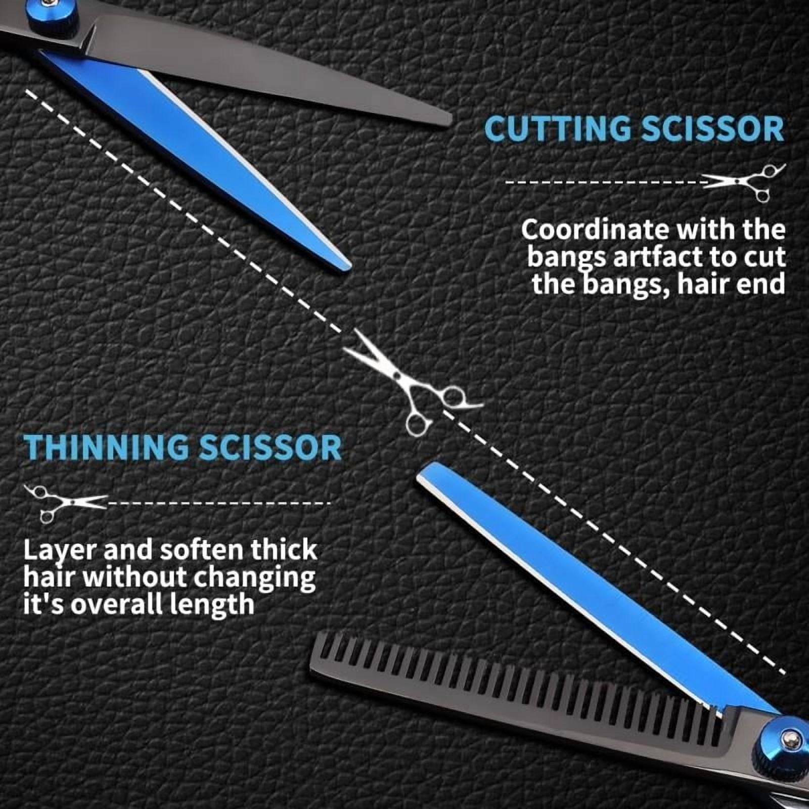 wingsbro 6.7 inches Hair Cutting Scissors kit, Professional Hairdrssing Tools for Salon Barber and Homeuse - Image 4