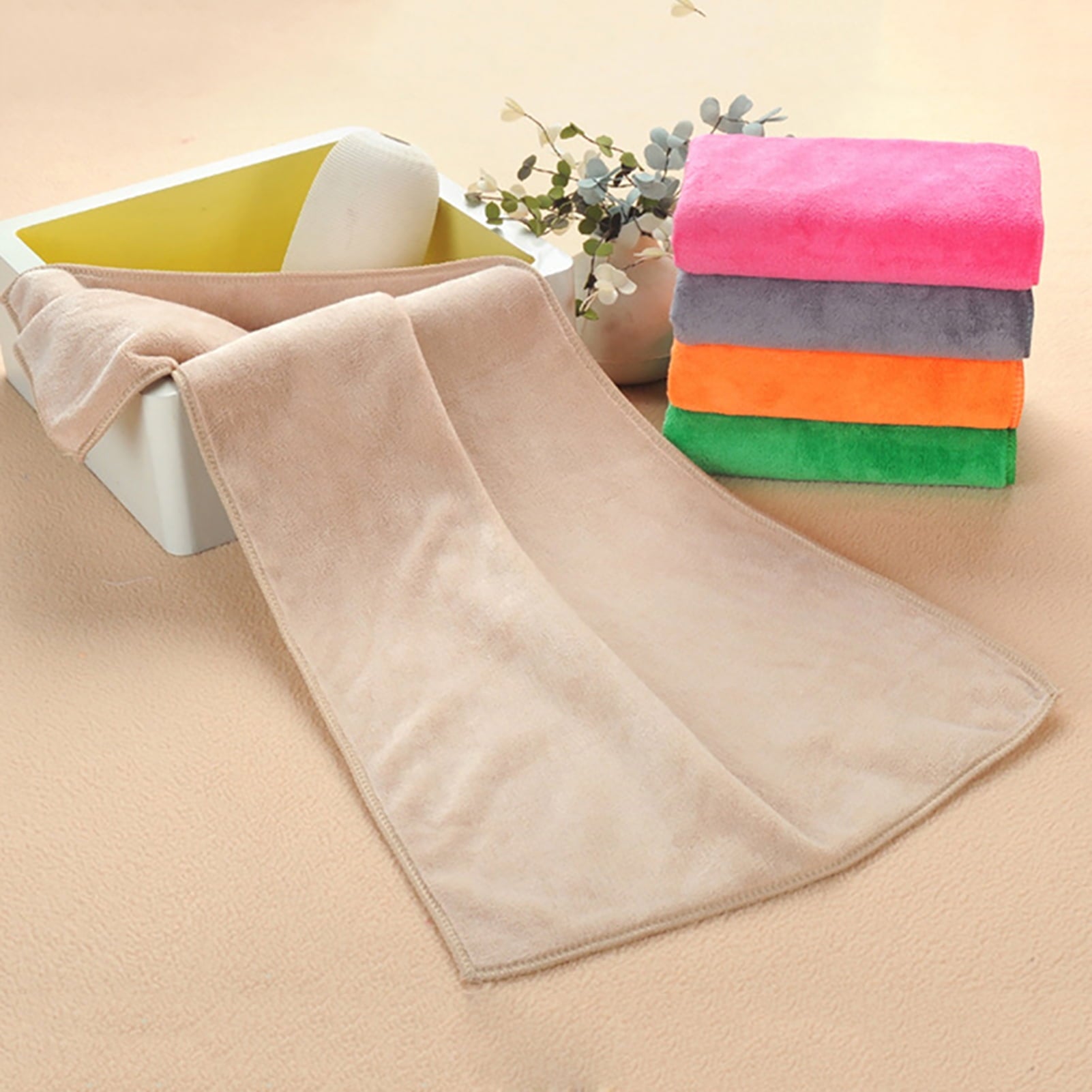 1Pc Microfiber Hair Towel Soft Super Absorbent Microfiber Microfiber Hair Towel Wraps Women for Gym - Image 3