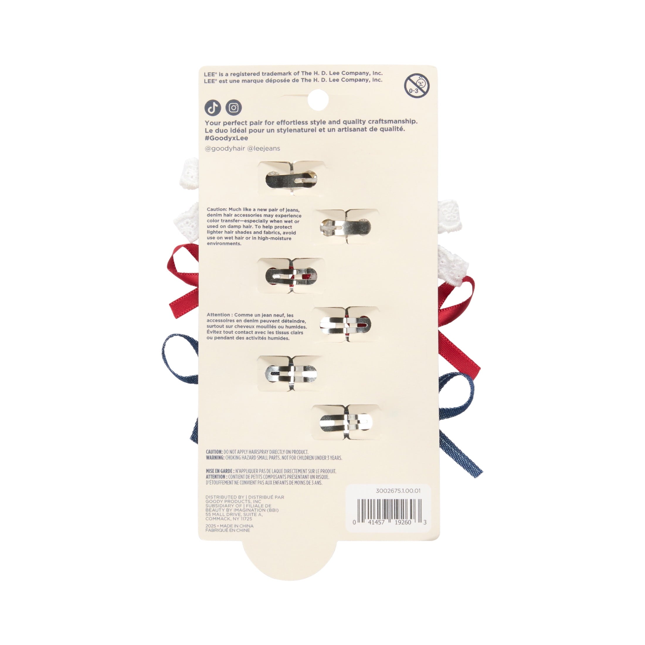 x Pain-Free Bow Snap Hair Clips Strong Grip, All Hair Types, 6 Count - Image 2