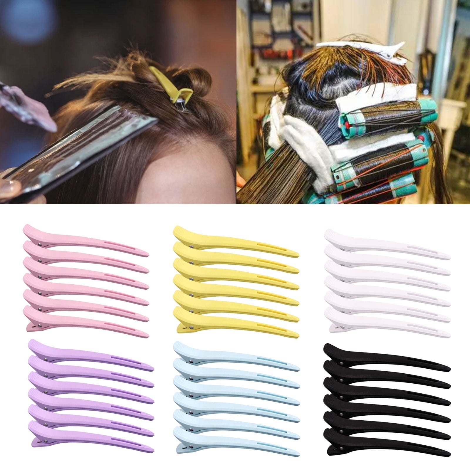6 Pcs Beak Hair Clips Hairdresser Clips Duckbill Hair Clips Section Clips Hairdressing Supplies for Styling Cutting - Image 2